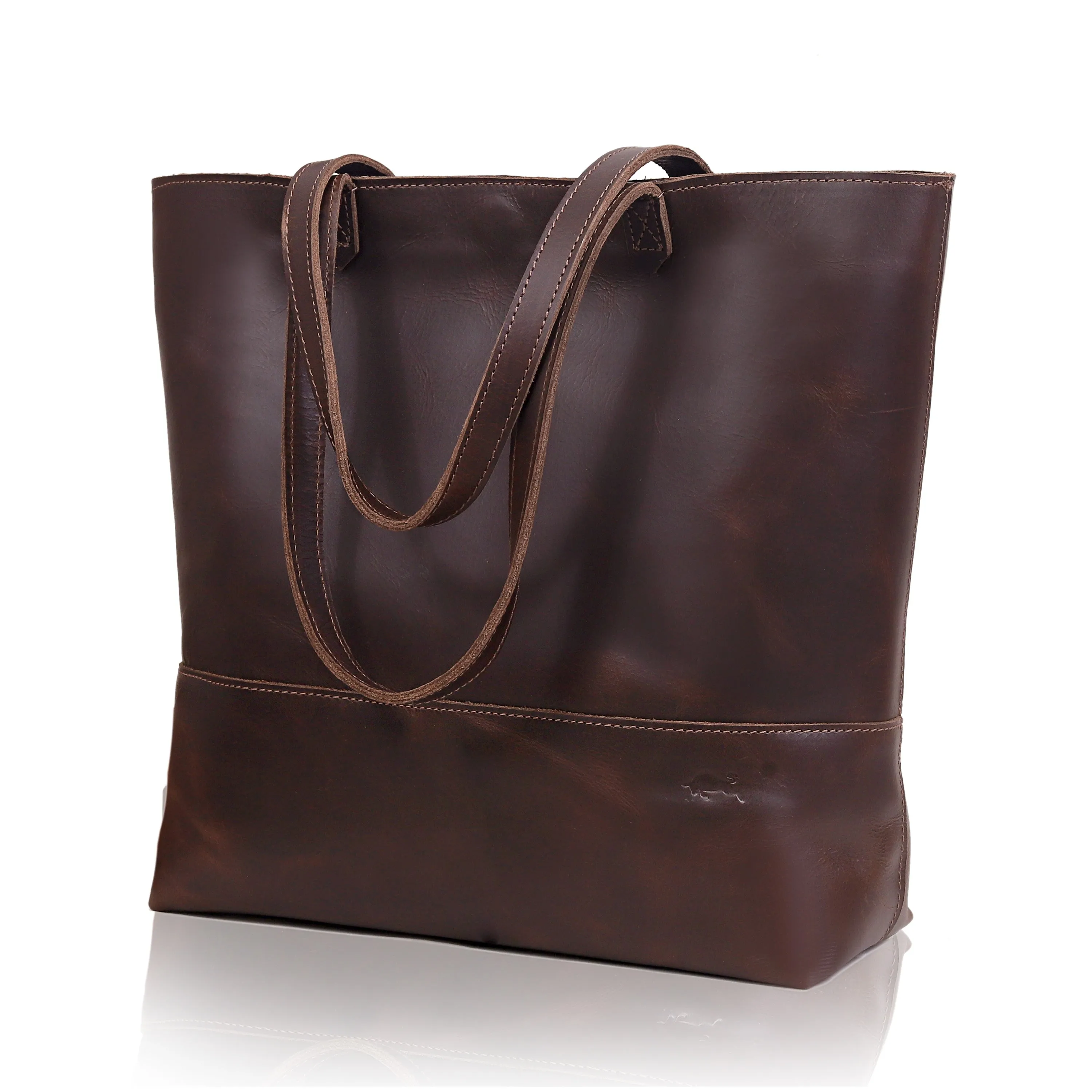 Lila Buffalo Leather Tote Bag