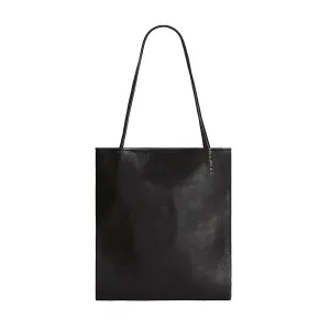 LOGAN TOTE - BLACK LEATHER