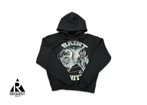 Logo Hoodie "Black Teal"