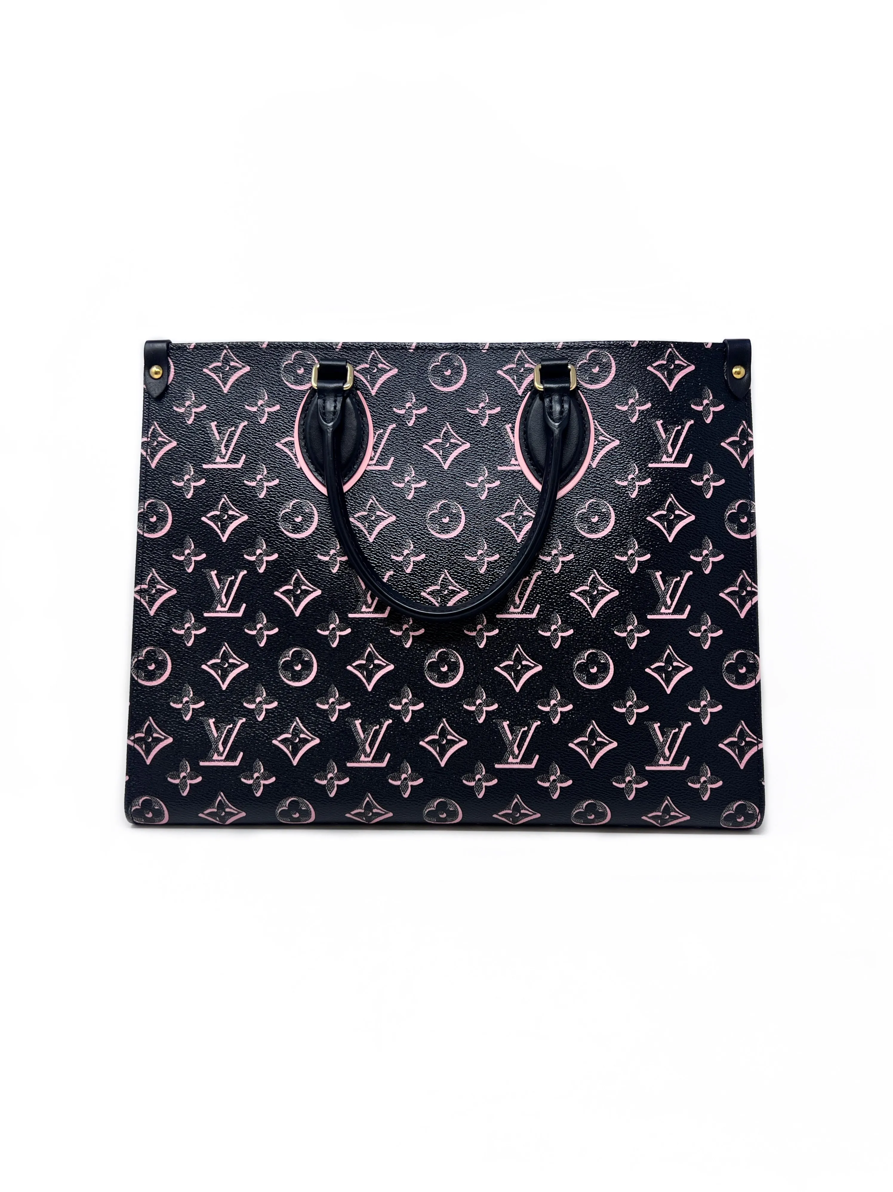 Louis Vuitton Black/Pink WDB! '22 'OnTheGo' MM Canvas Tote