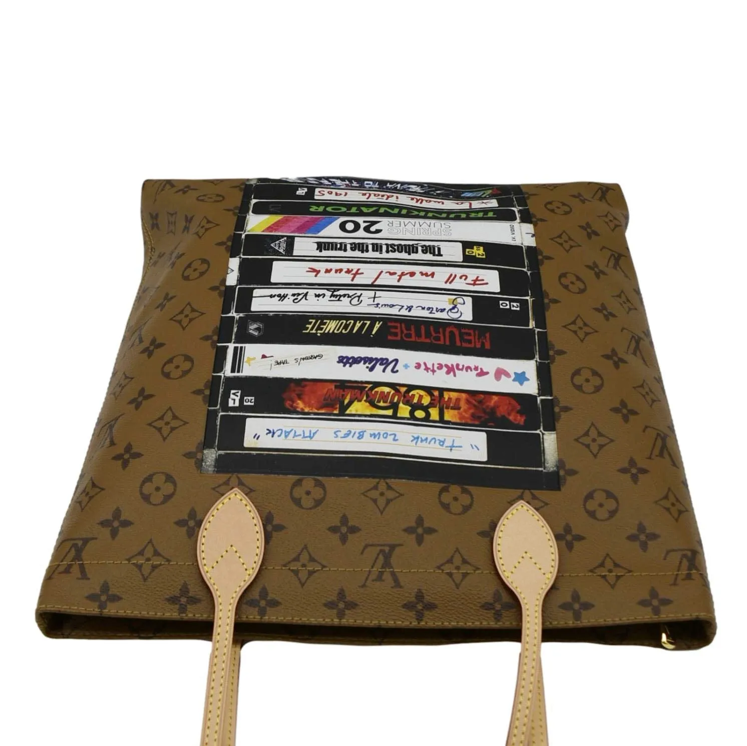 LOUIS VUITTON Carry It Monogram Reverse Canvas Tote  Bag Brown