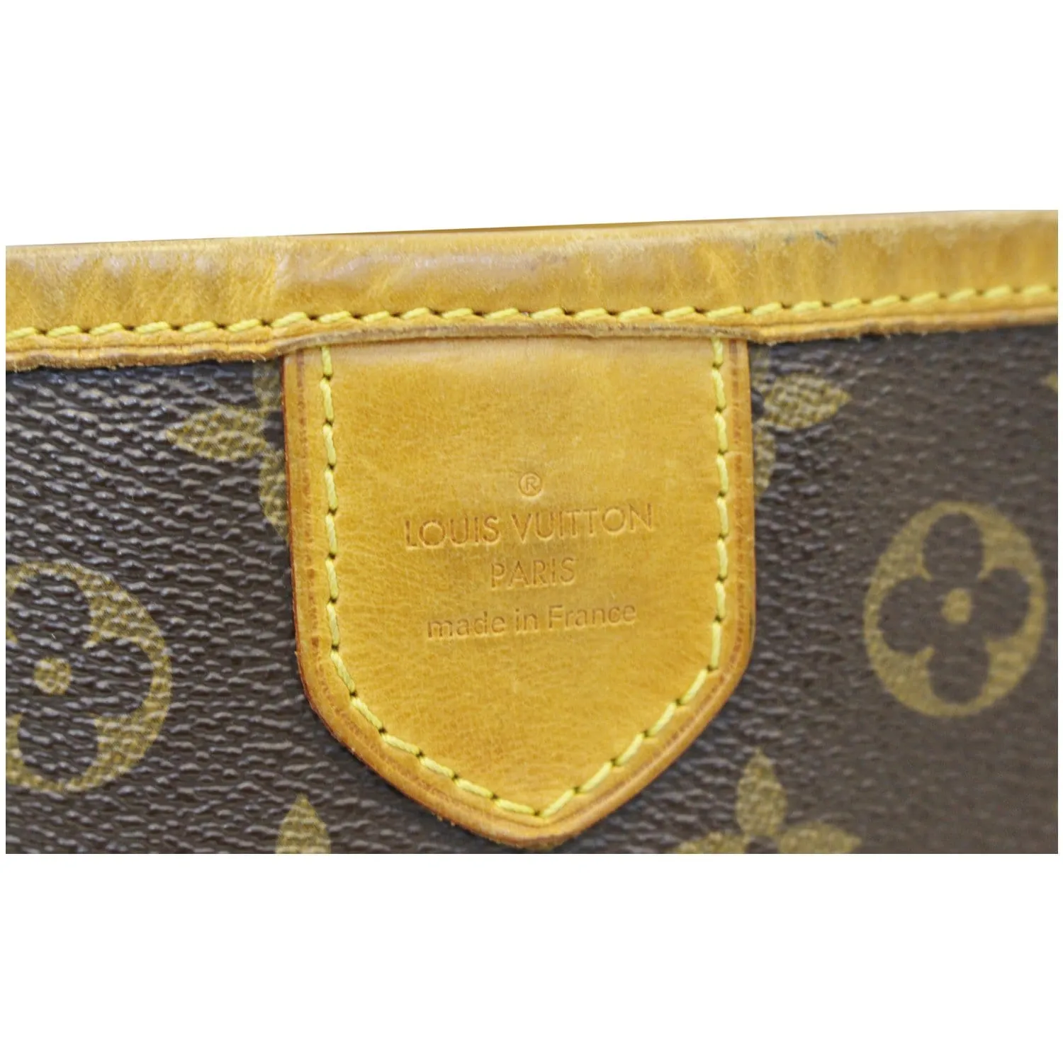 LOUIS VUITTON Delightful MM Monogram Canvas Shoulder Bag Brown