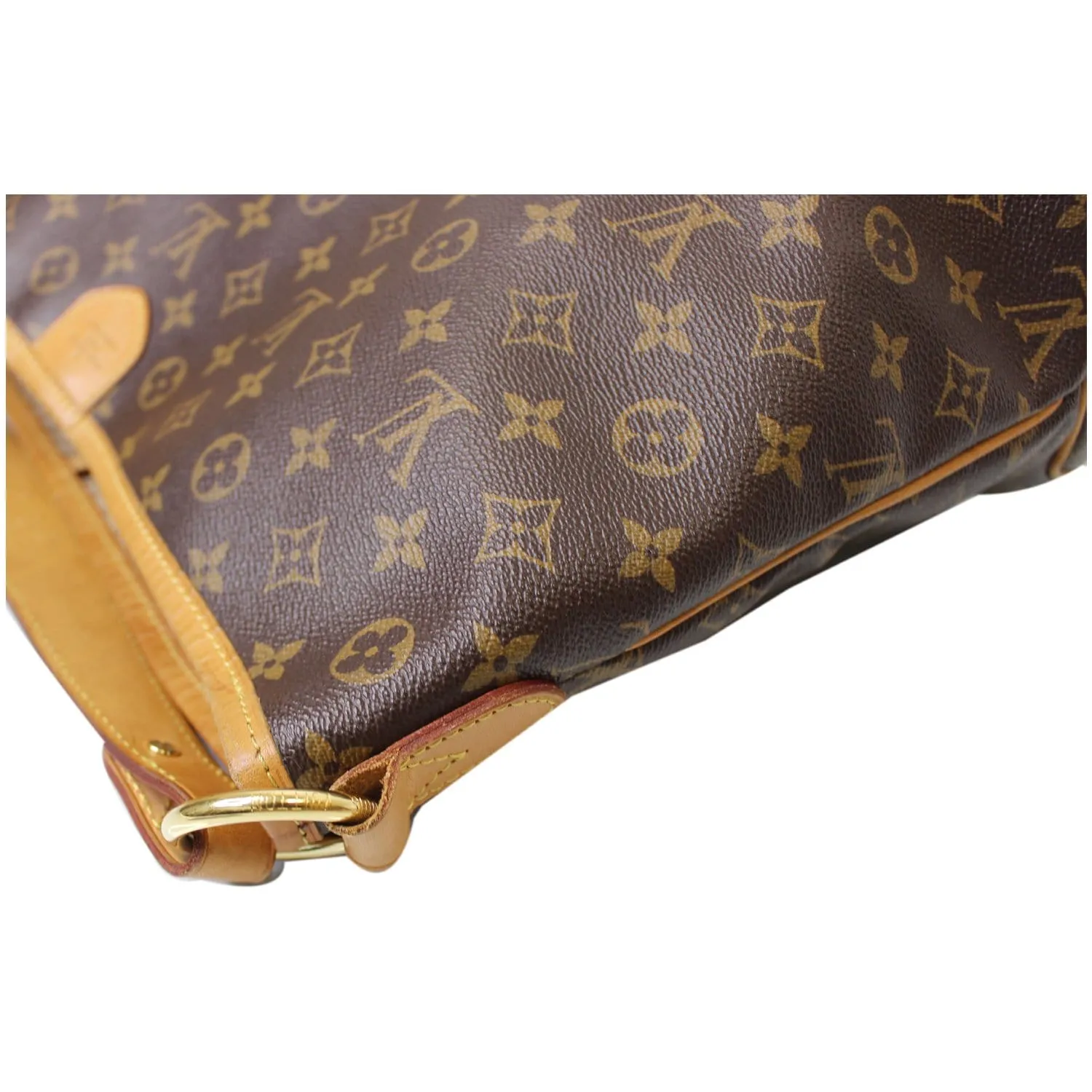LOUIS VUITTON Delightful MM Monogram Canvas Shoulder Bag Brown