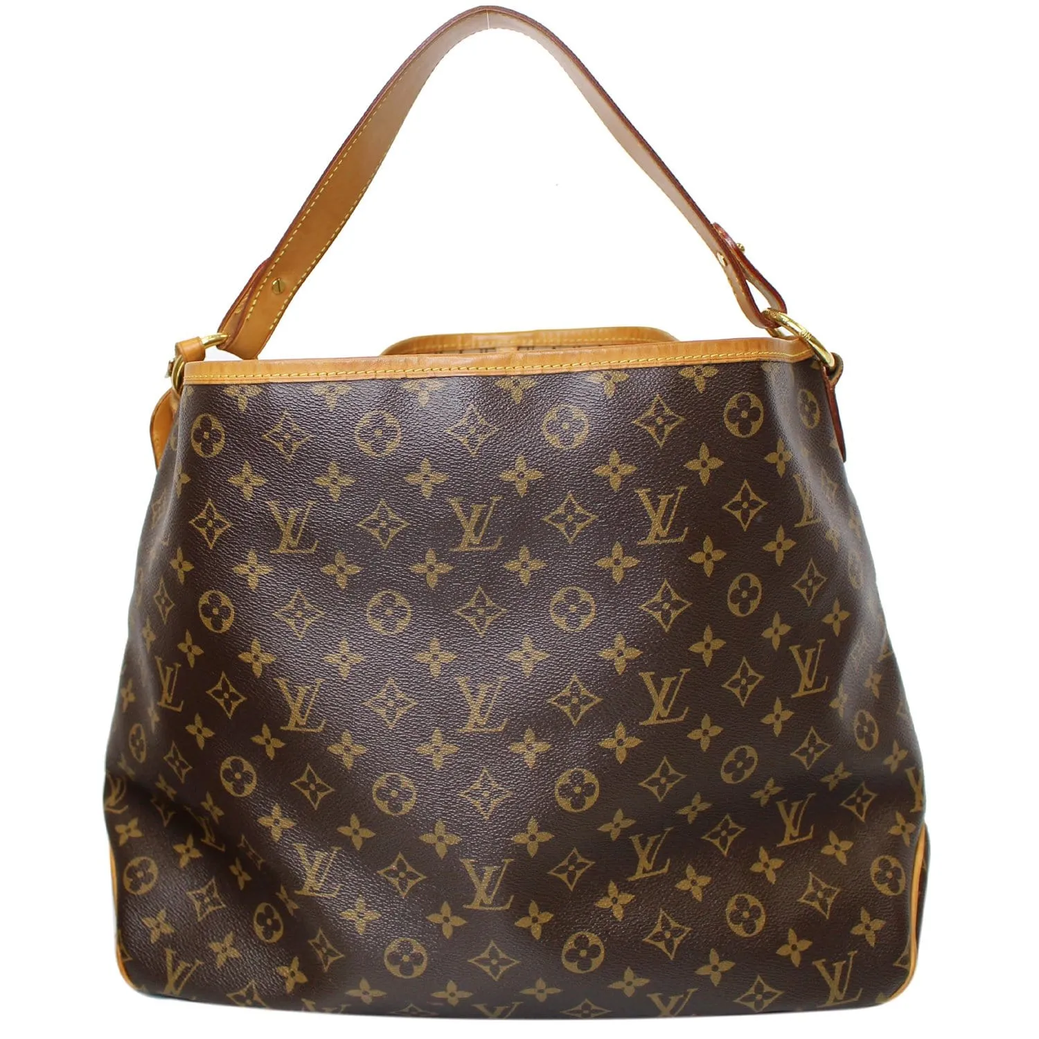 LOUIS VUITTON Delightful MM Monogram Canvas Shoulder Bag Brown