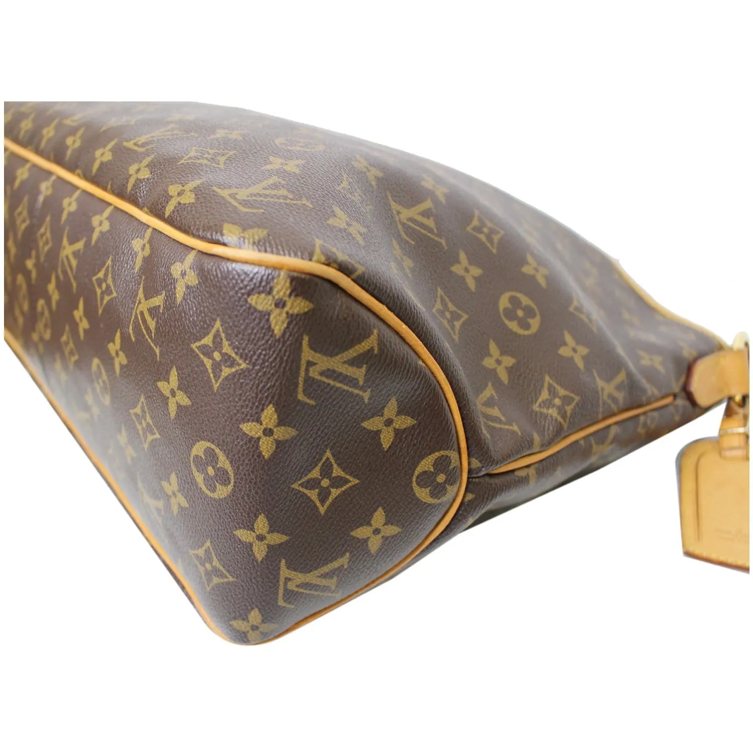 LOUIS VUITTON Delightful MM Monogram Canvas Shoulder Bag Brown