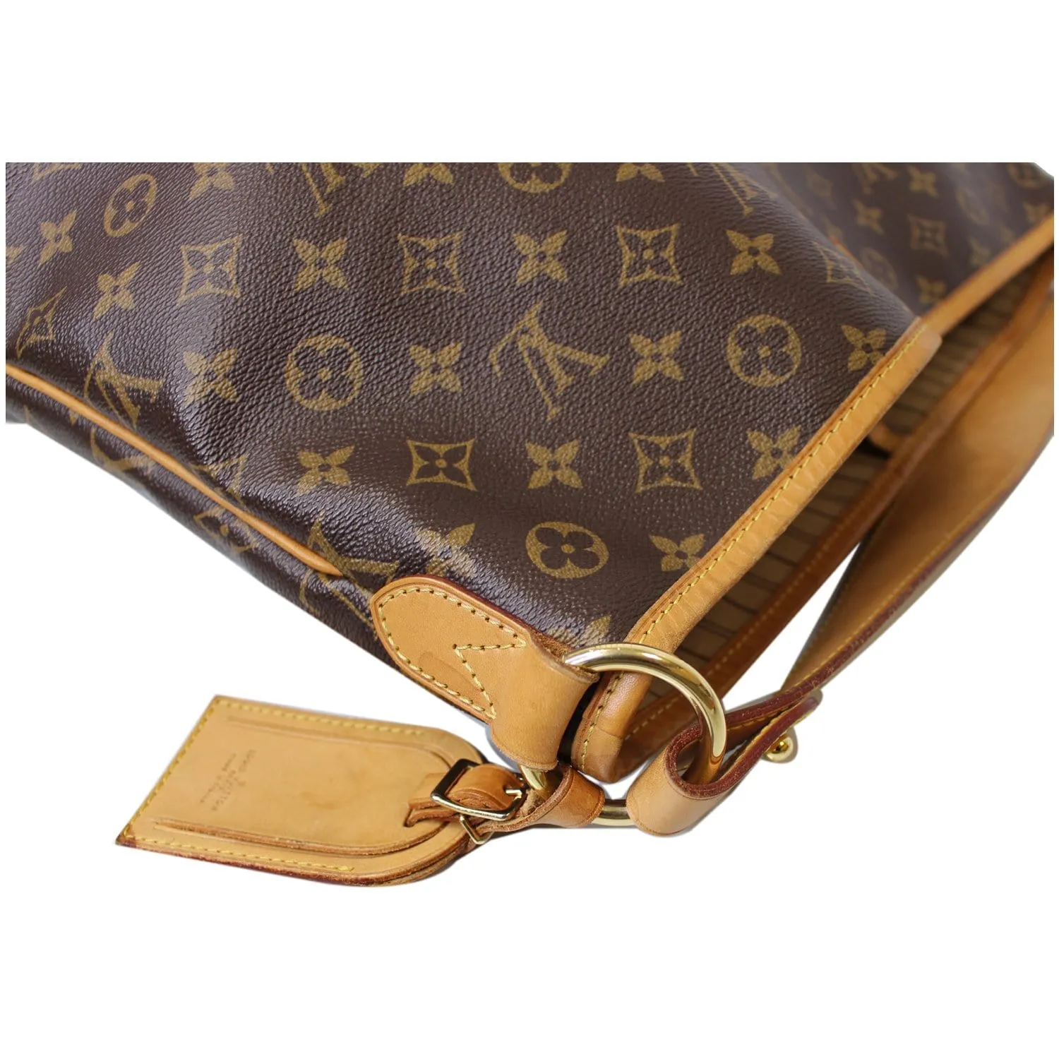 LOUIS VUITTON Delightful MM Monogram Canvas Shoulder Bag Brown