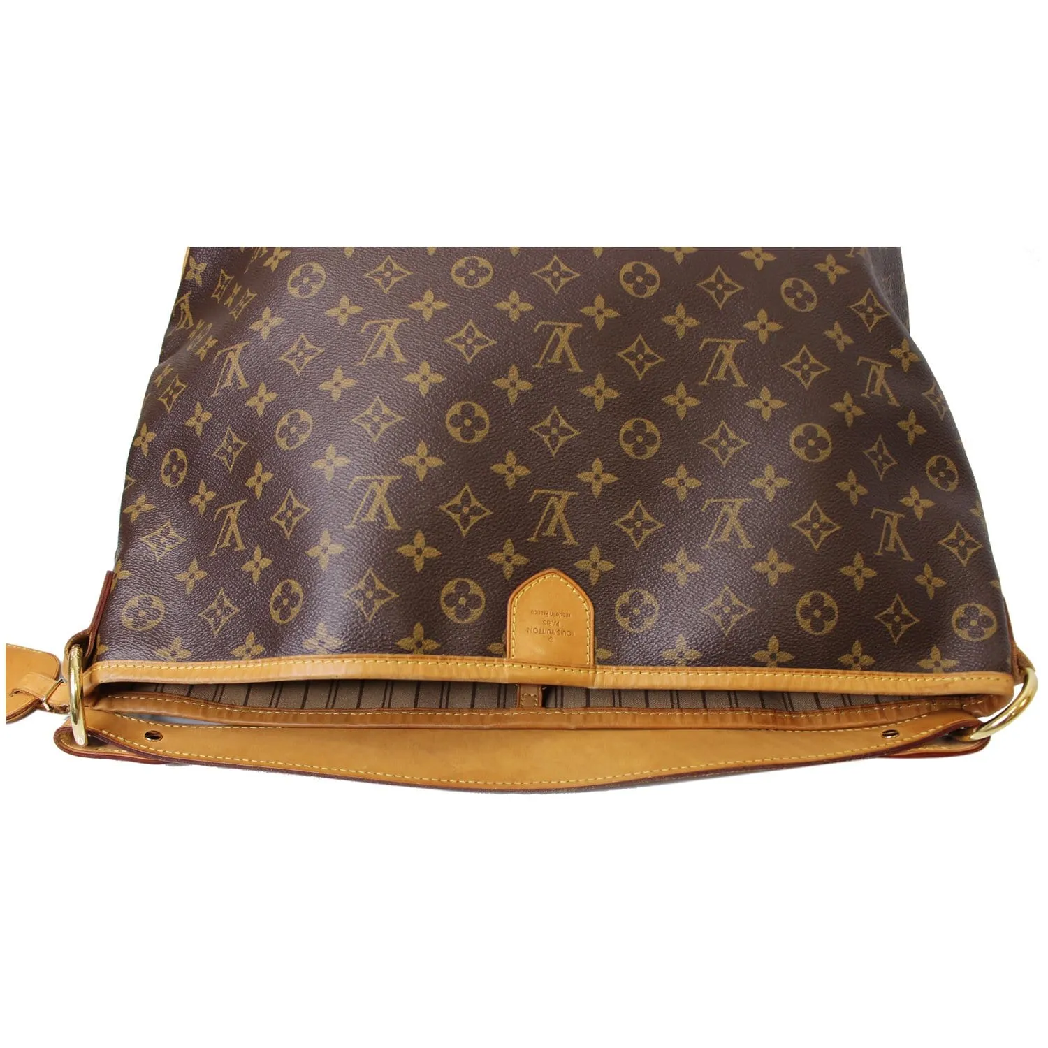 LOUIS VUITTON Delightful MM Monogram Canvas Shoulder Bag Brown