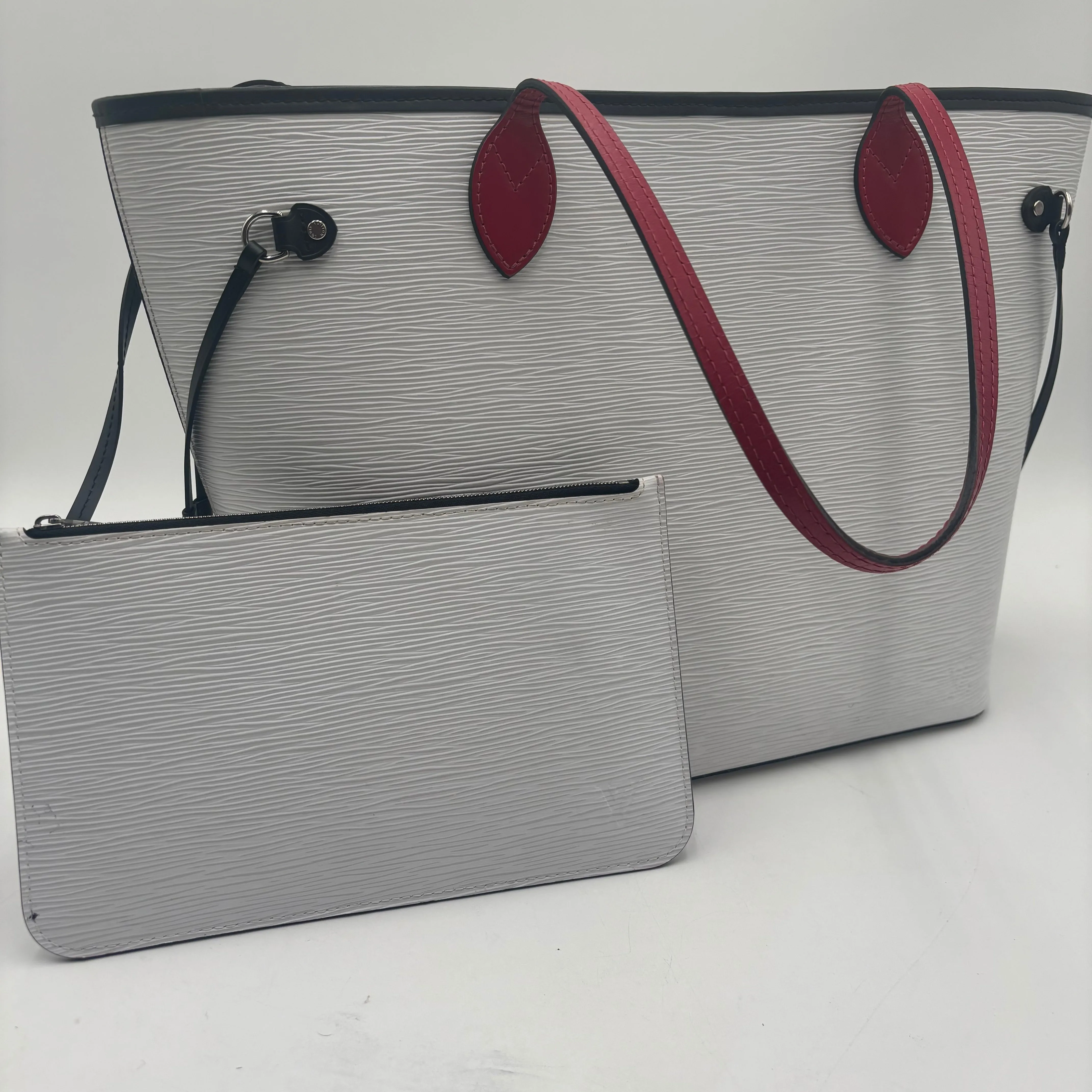 Louis Vuitton Epi White Neverfull MM