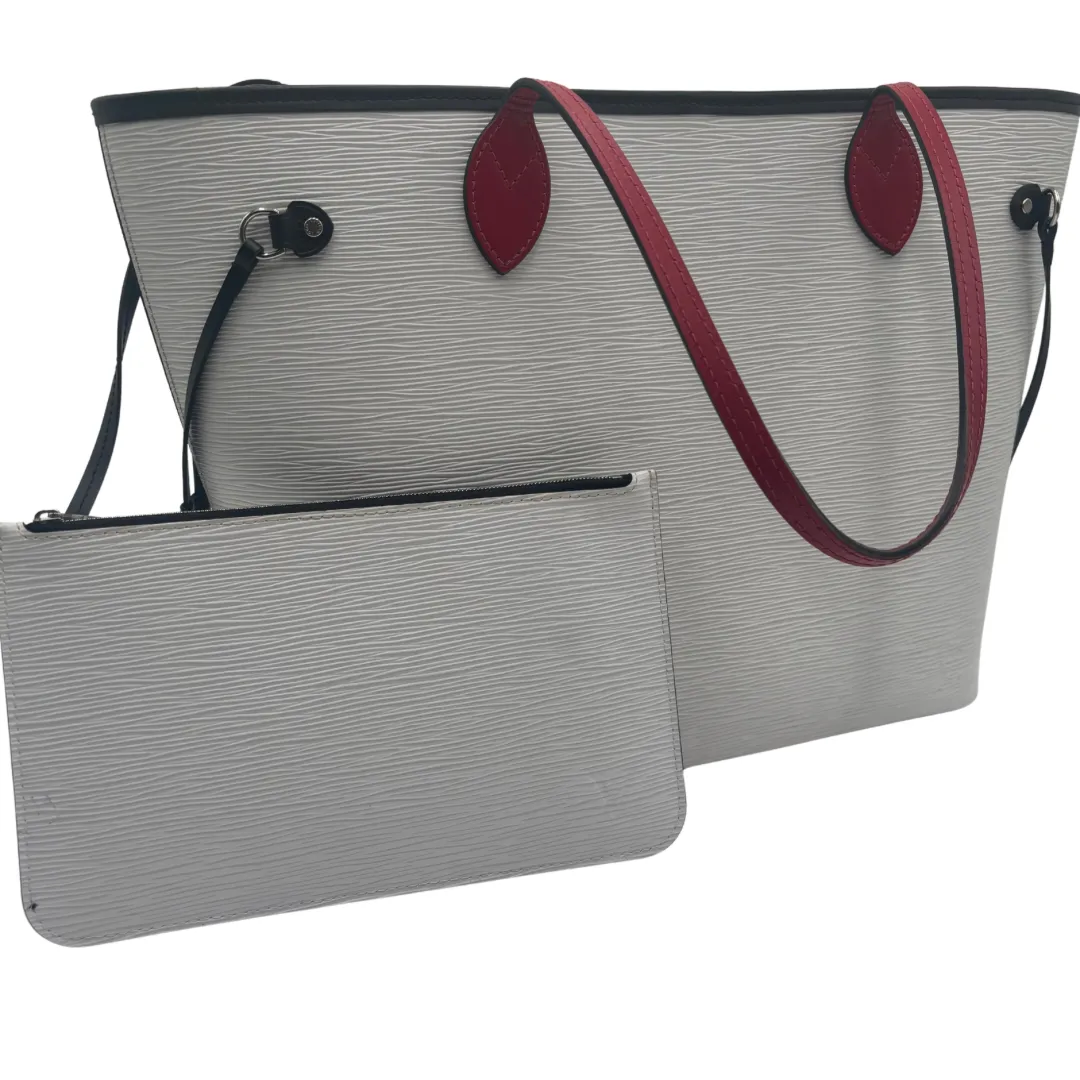 Louis Vuitton Epi White Neverfull MM