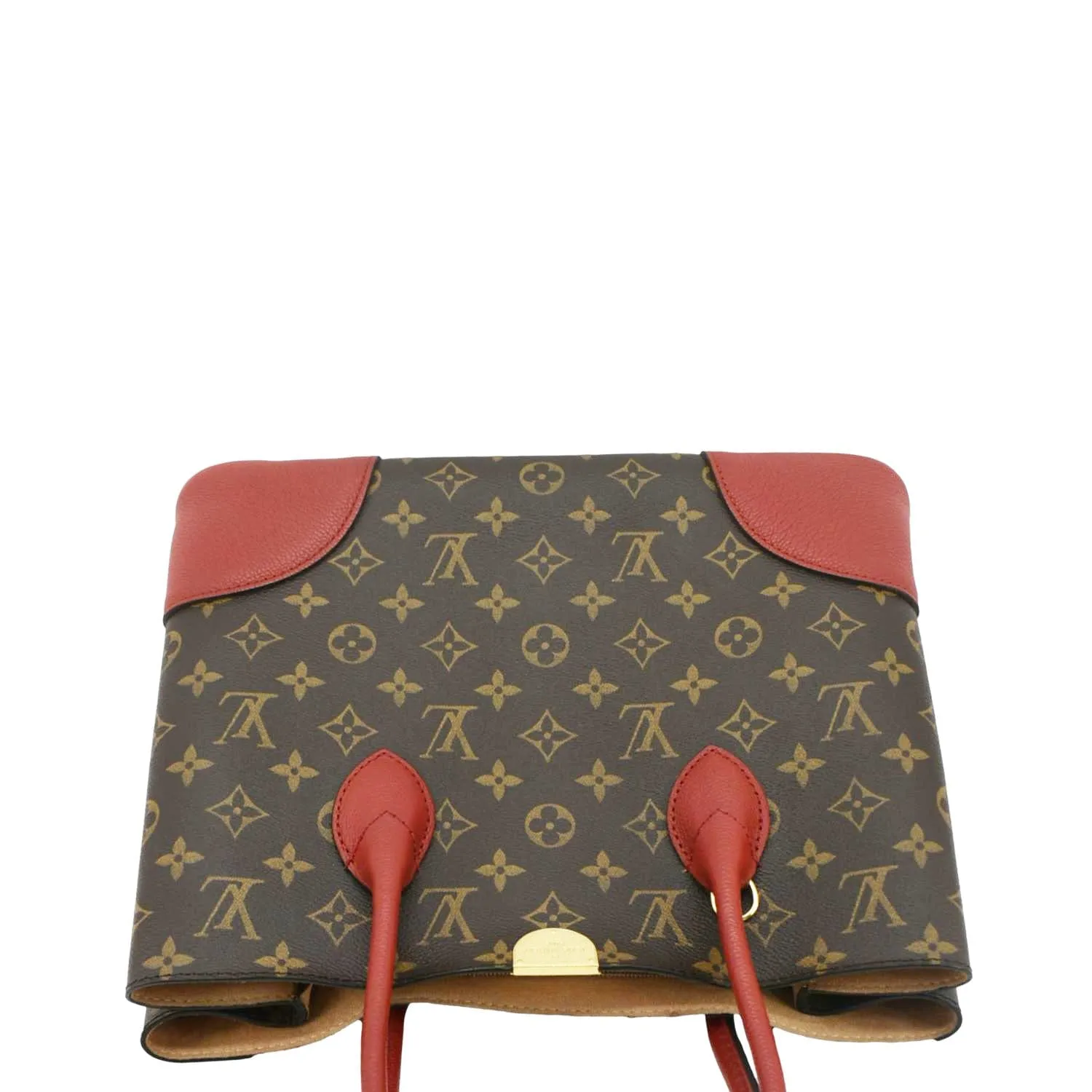 LOUIS VUITTON Flandrin Monogram Canvas Tote Shoulder Bag Cherry