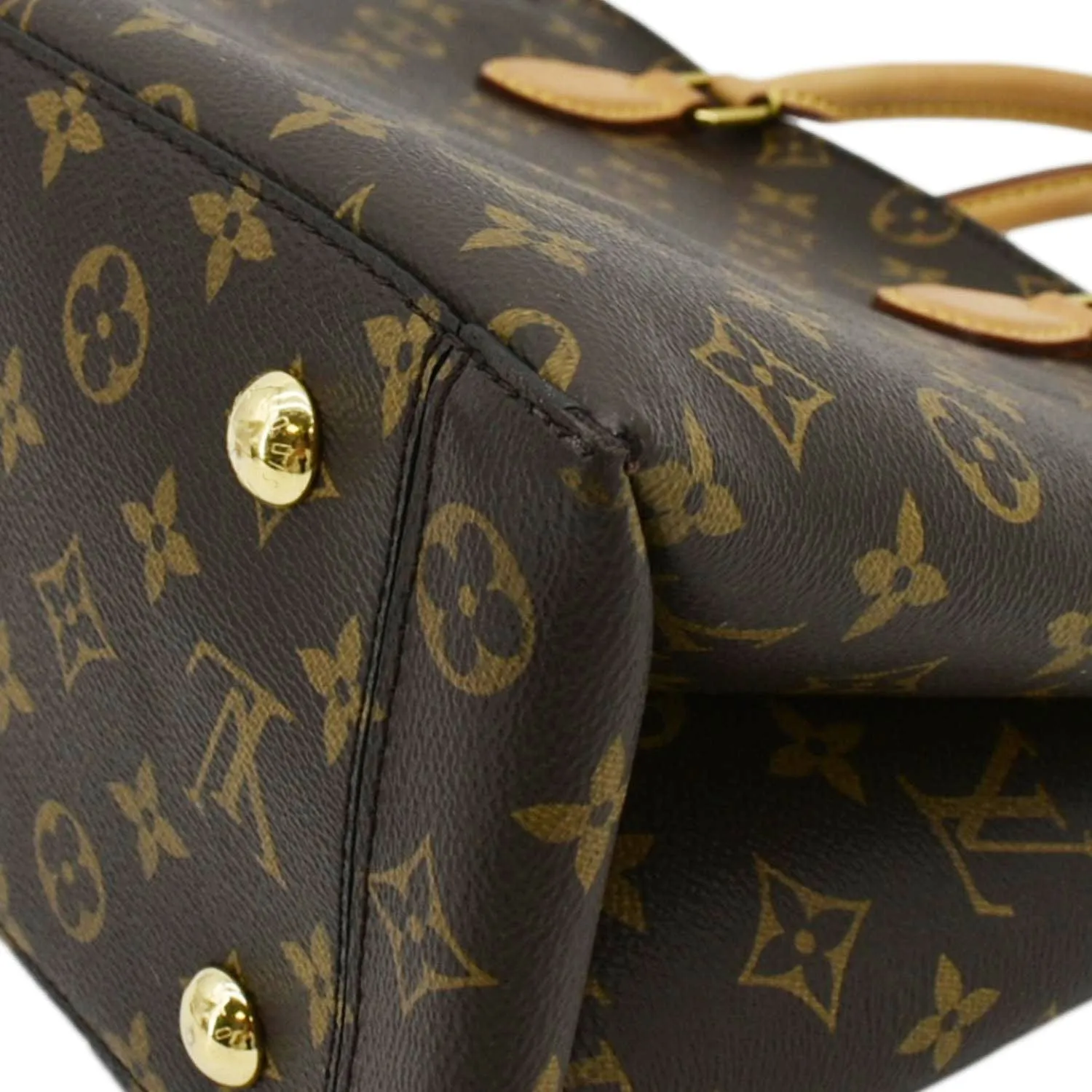 LOUIS VUITTON Flower Zipped Monogram Canvas Tote Bag Brown - RTS