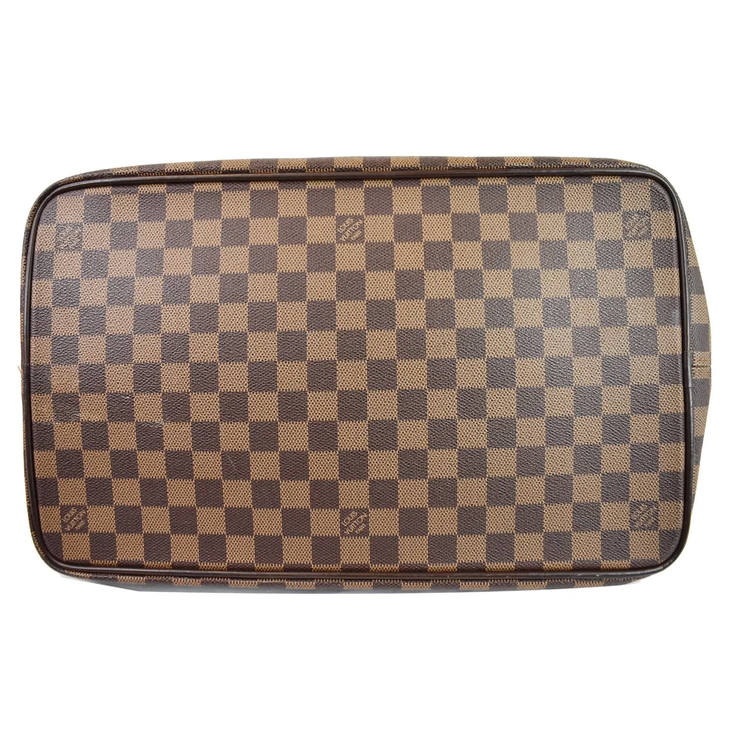 LOUIS VUITTON Greenwich PM Damier Ebene Travel Tote Bag Brown