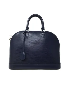 Louis Vuitton Indigo '13 'Alma' GM Epi Zip Tote