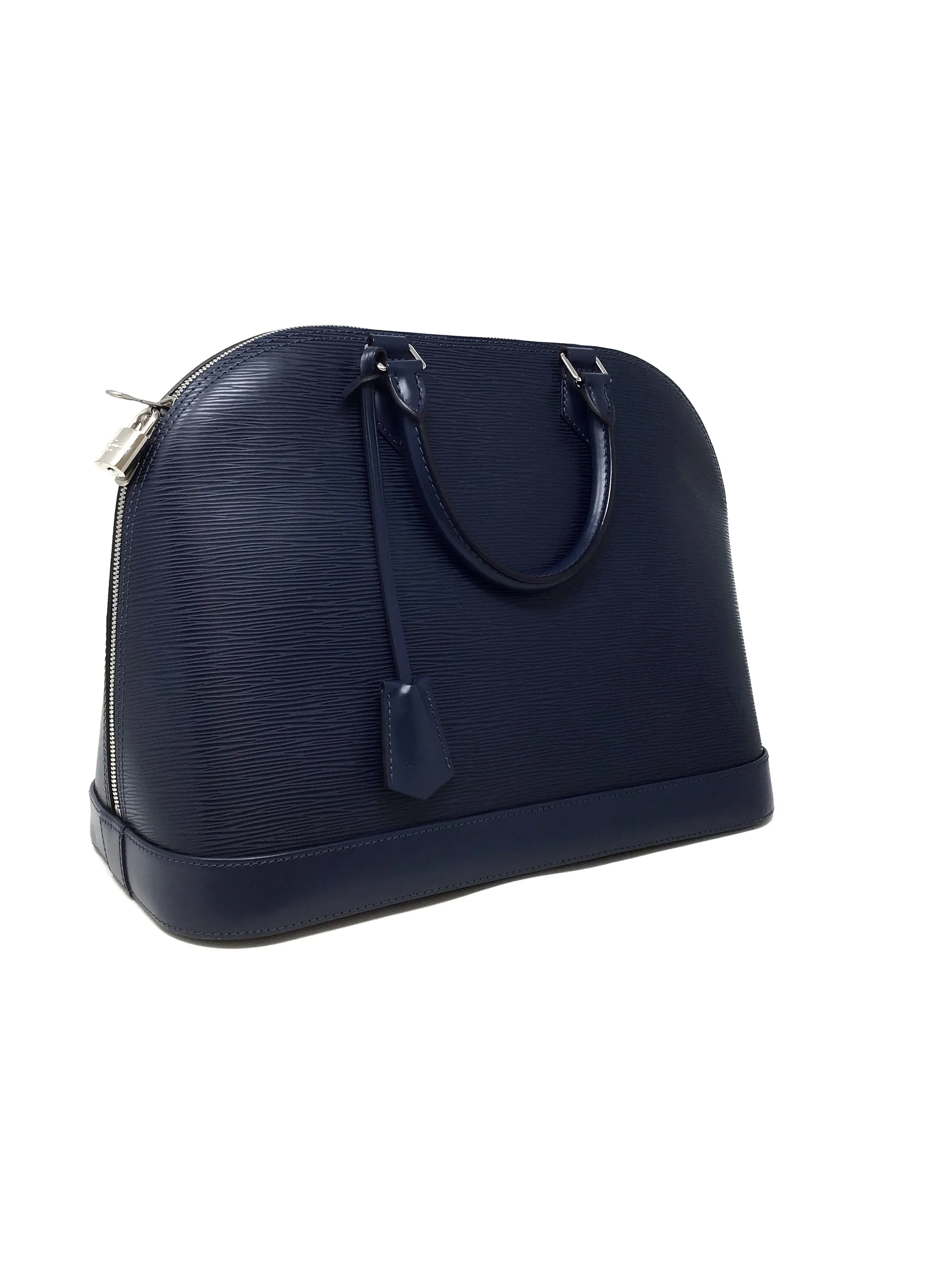 Louis Vuitton Indigo '13 'Alma' GM Epi Zip Tote