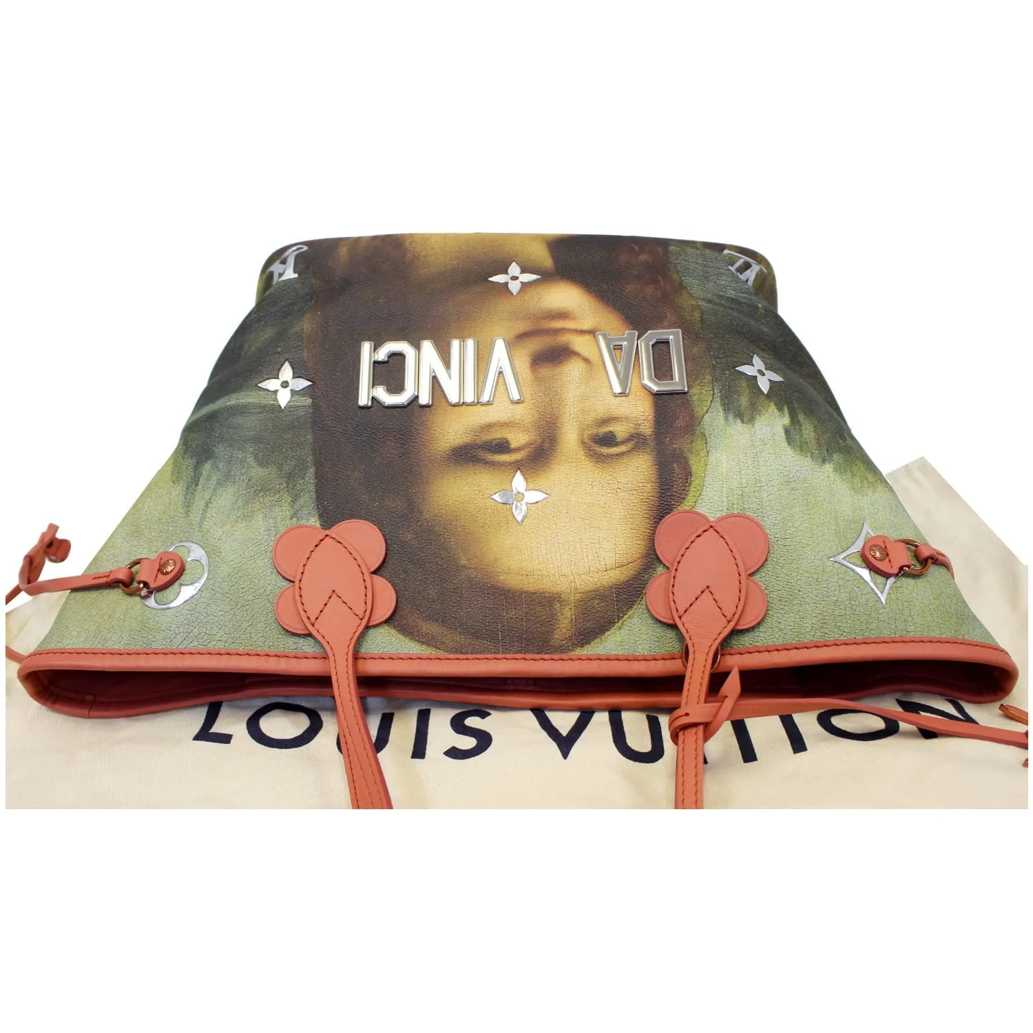 LOUIS VUITTON Jeff Koons Da Vinci Neverfull MM Shoulder Bag
