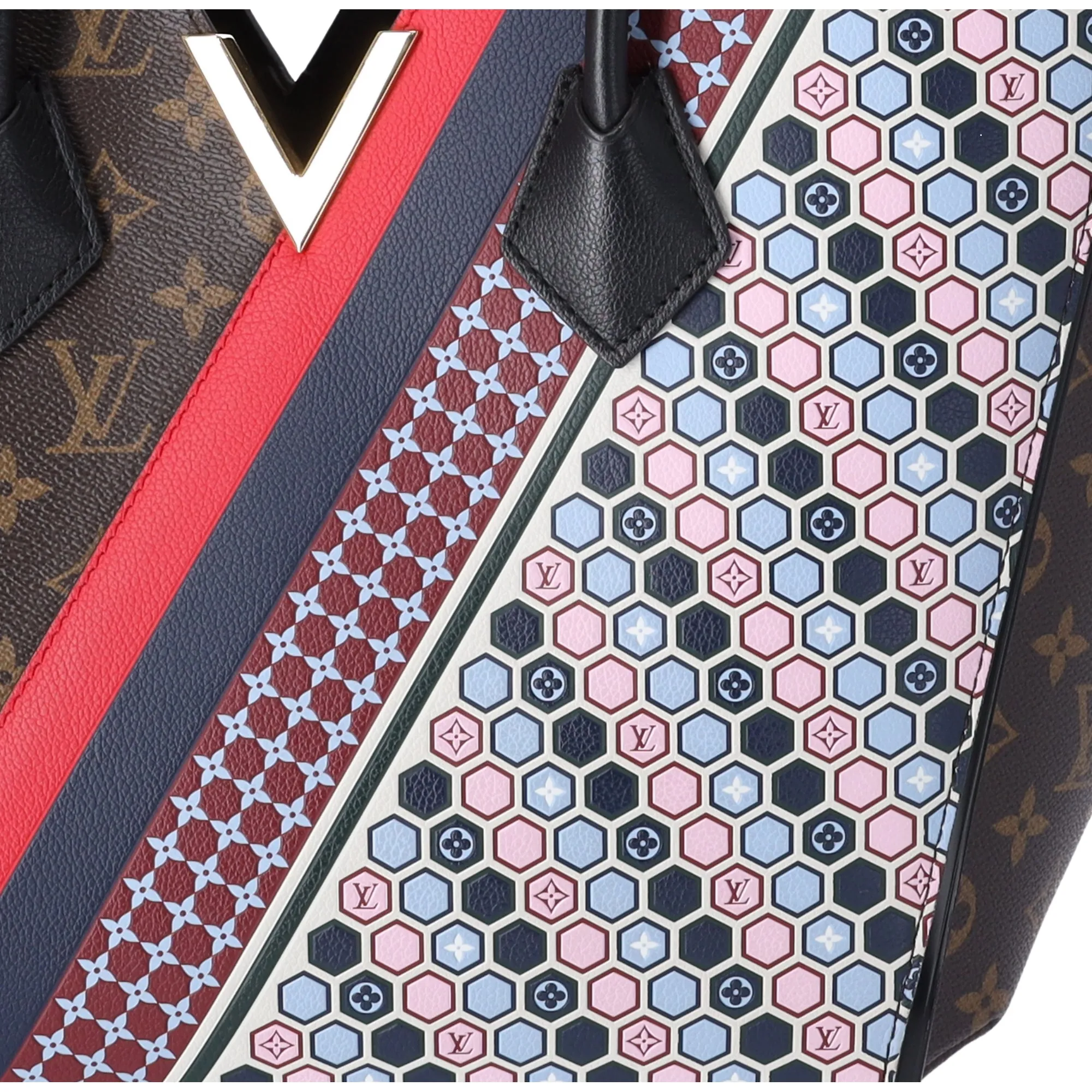 Louis Vuitton Kimono MM Tote Limited Edition Monogram Multicolor Graphic Pattern