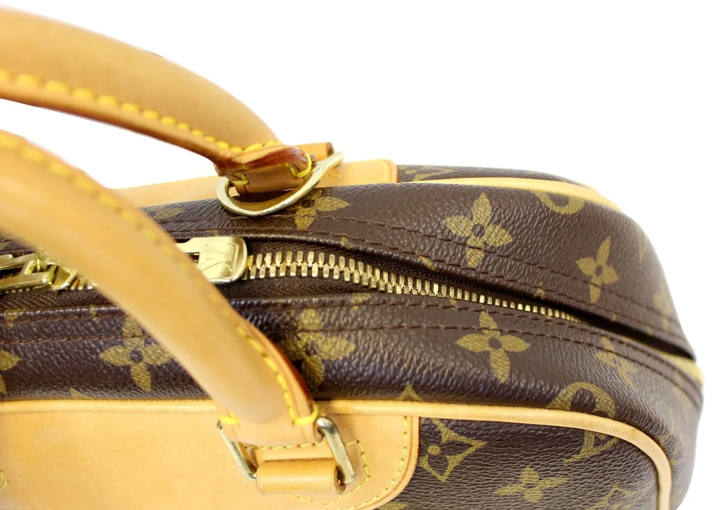 LOUIS VUITTON Monogram Canvas Trouville Boston Travel Handbag