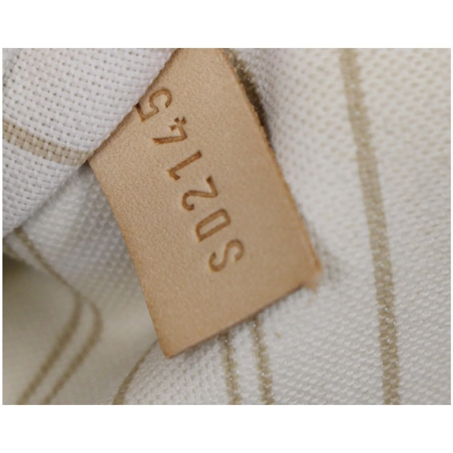 LOUIS VUITTON Neverfull GM Damier Azur Tote Shoulder Bag White