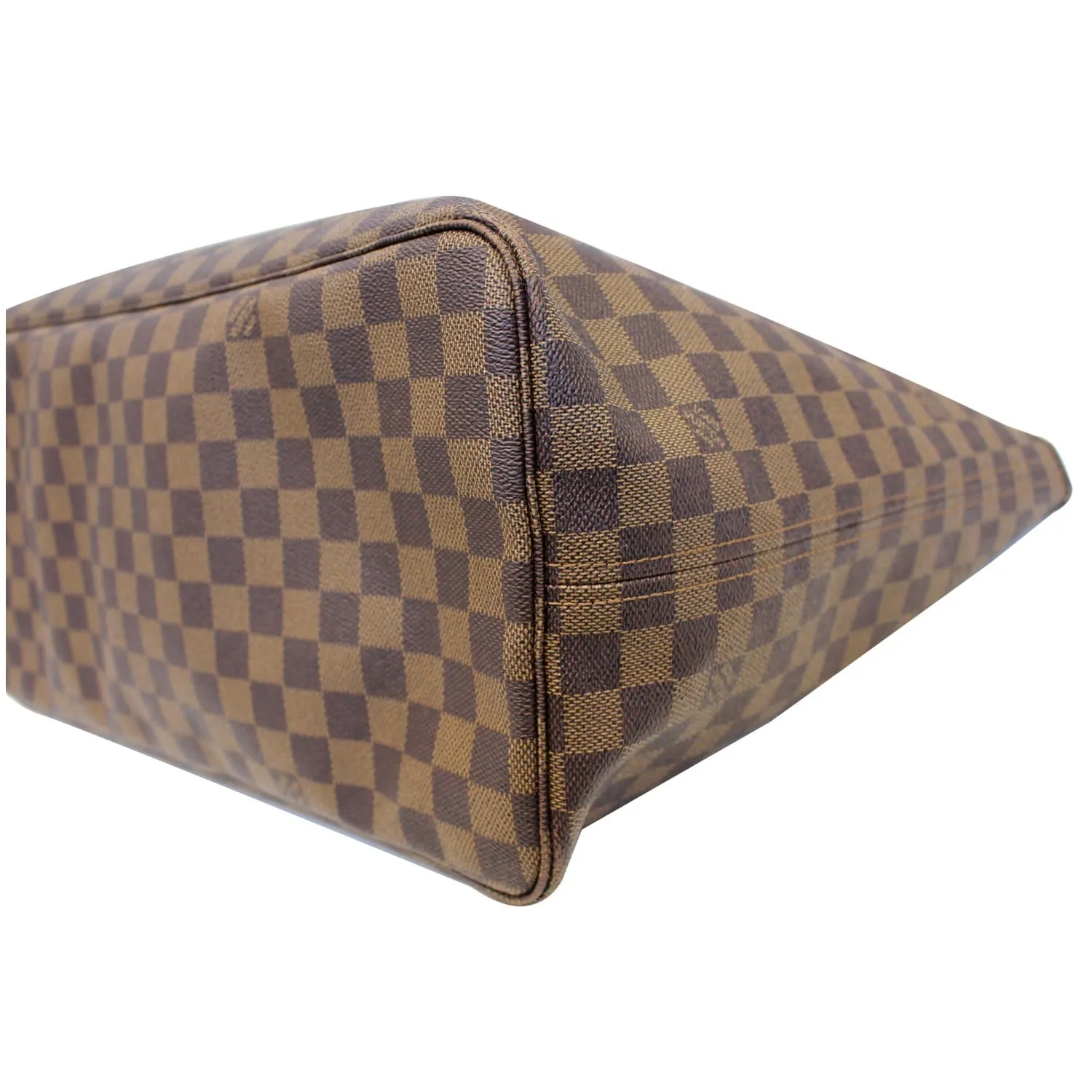 LOUIS VUITTON Neverfull GM Damier Ebene Tote Shoulder Bag Brown