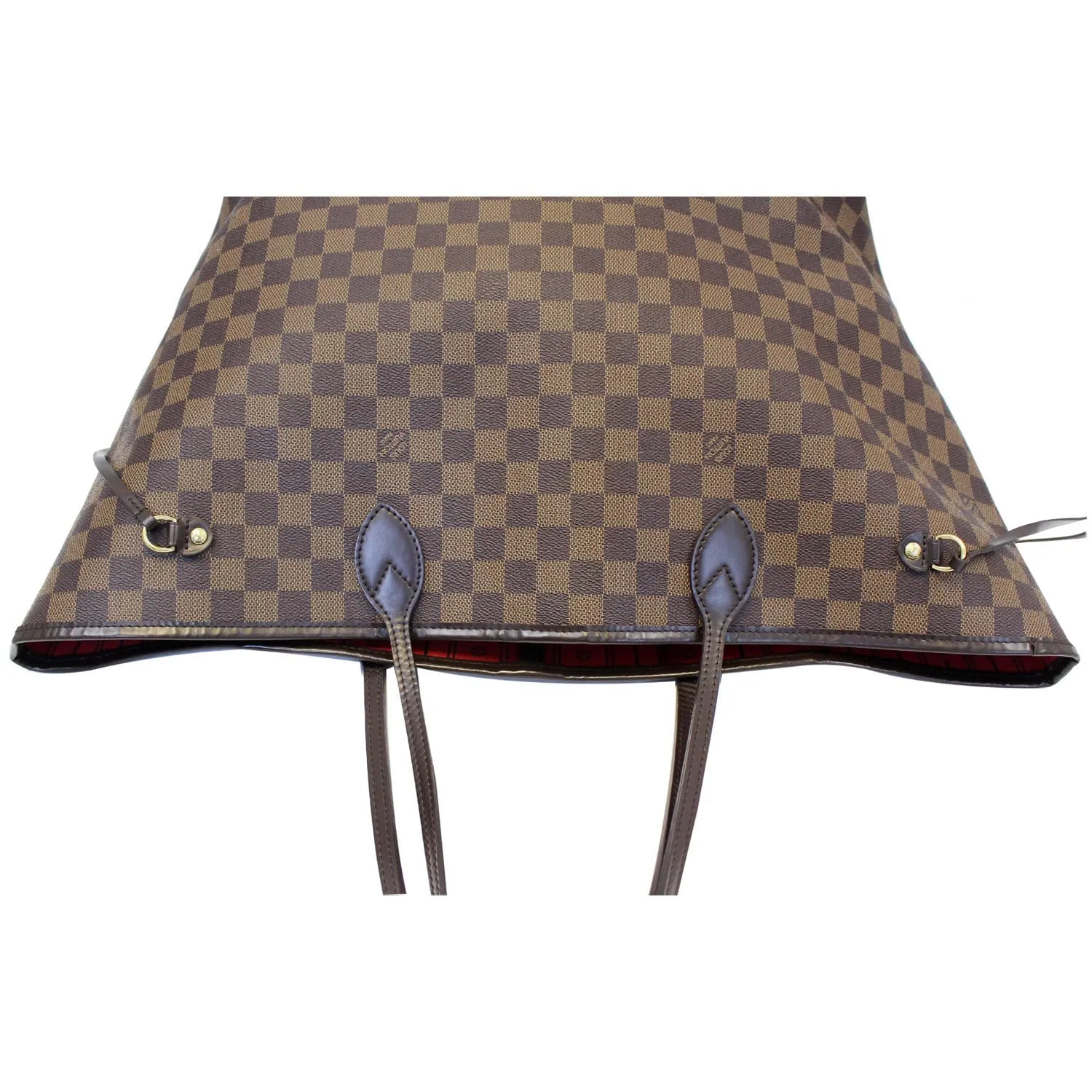 LOUIS VUITTON Neverfull GM Damier Ebene Tote Shoulder Bag Brown