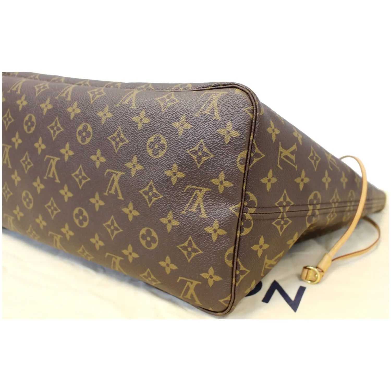 LOUIS VUITTON Neverfull GM Monogram Canvas Tote Shoulder Bag Brown