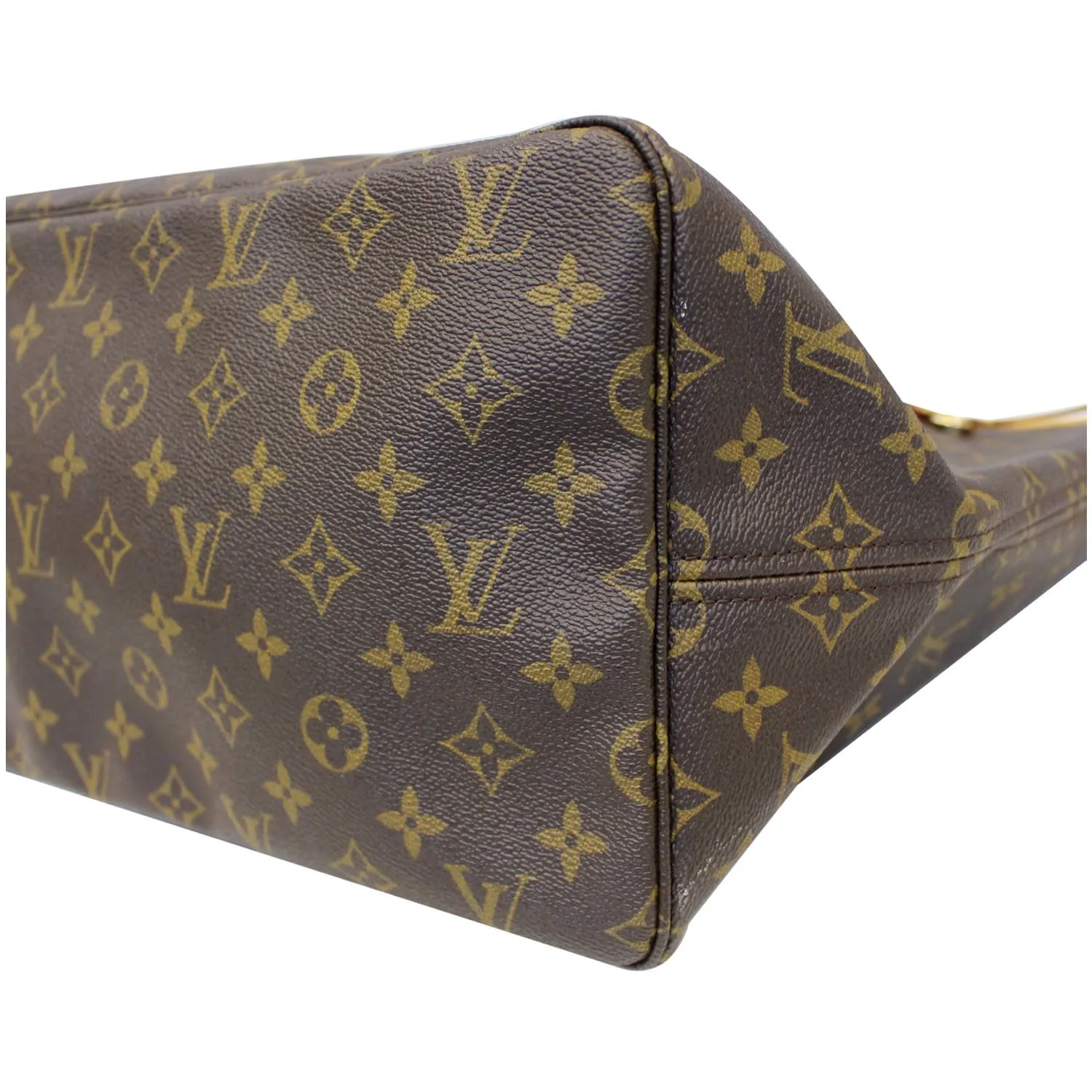 LOUIS VUITTON Neverfull GM Monogram Canvas Tote Shoulder Bag Brown