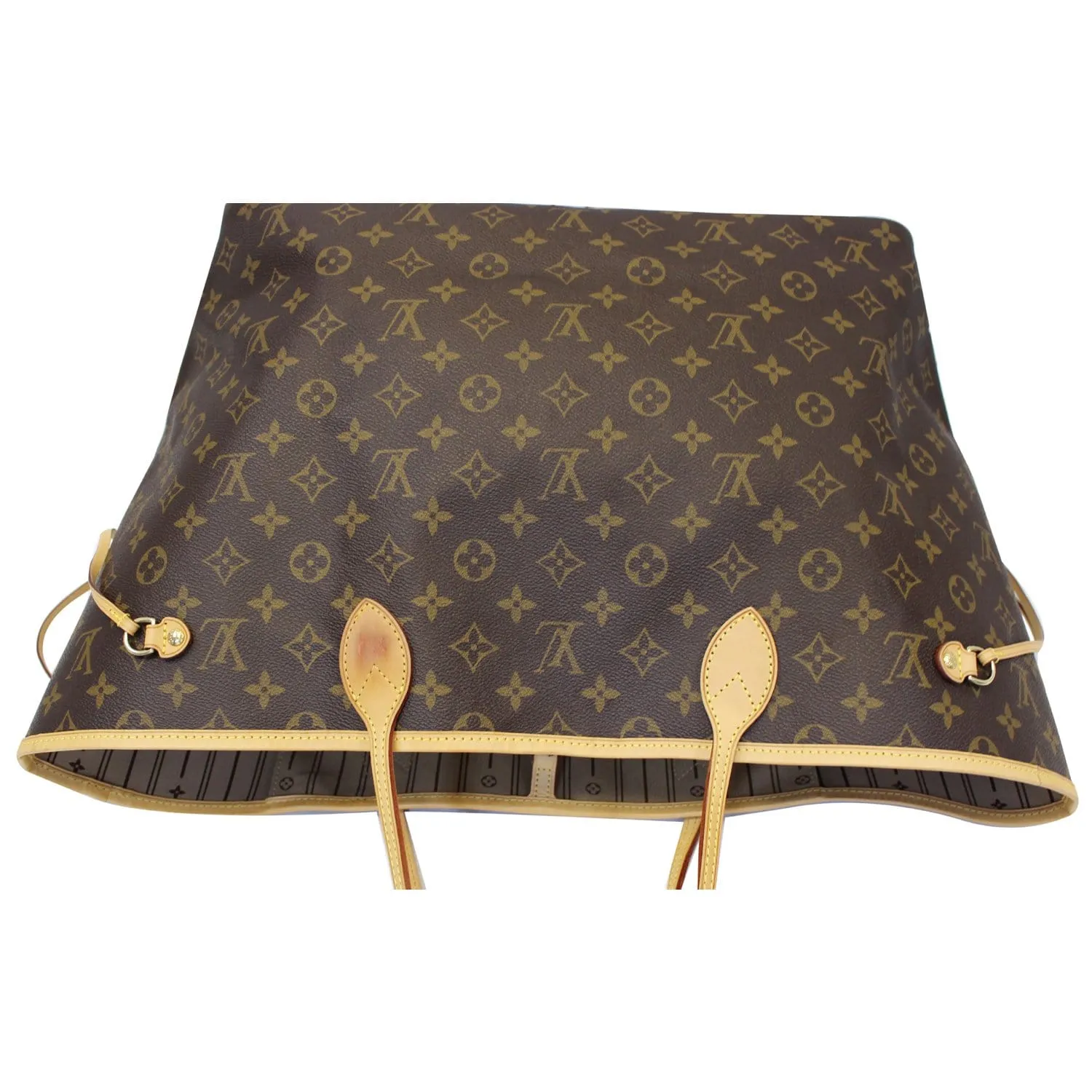 LOUIS VUITTON Neverfull GM Monogram Canvas Tote Shoulder Bag Brown