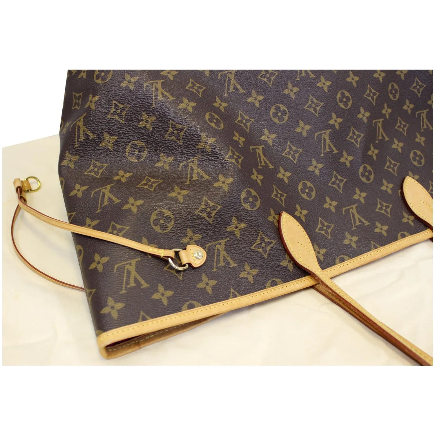 LOUIS VUITTON Neverfull GM Monogram Canvas Tote Shoulder Bag Brown