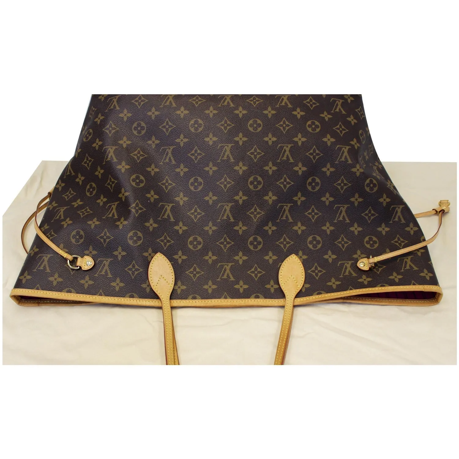 LOUIS VUITTON Neverfull GM Monogram Canvas Tote Shoulder Bag Brown