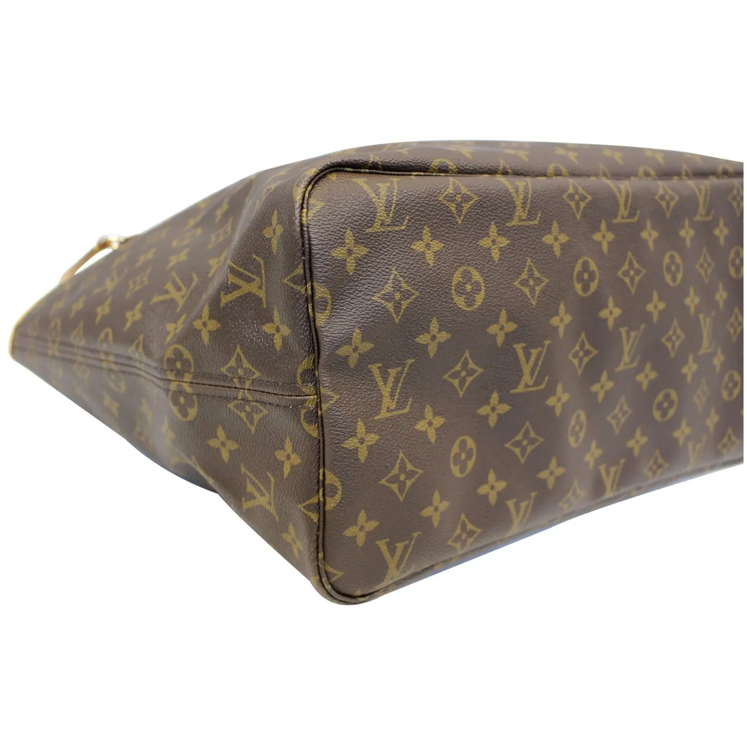 LOUIS VUITTON Neverfull GM Monogram Canvas Tote Shoulder Bag Brown
