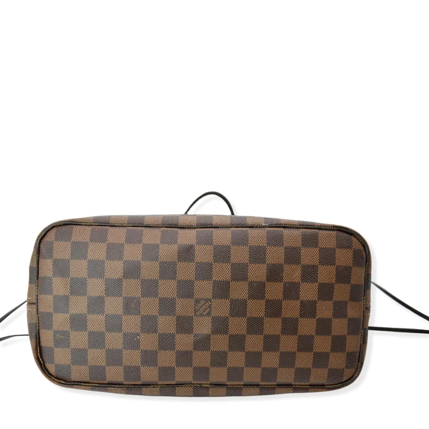 LOUIS VUITTON Neverfull MM Damier Ebene Shoulder Tote Bag Brown