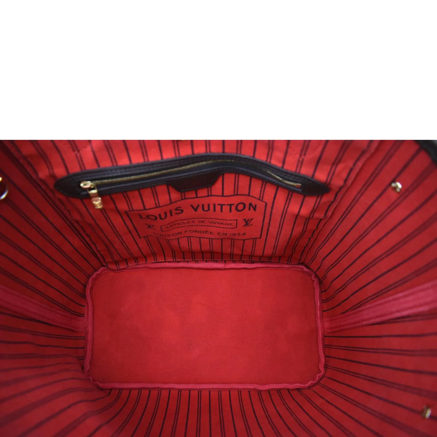 LOUIS VUITTON Neverfull MM Damier Ebene Shoulder Tote Bag Brown