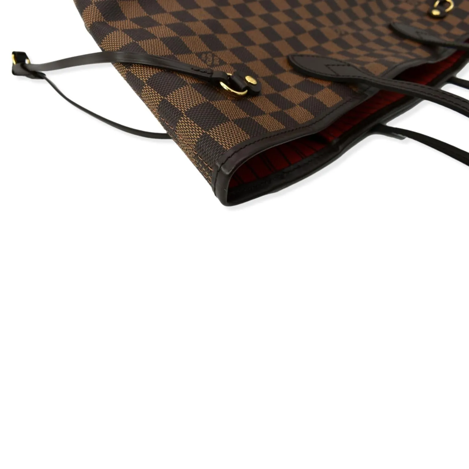 LOUIS VUITTON  Neverfull MM Damier Ebene Tote Bag Brown
