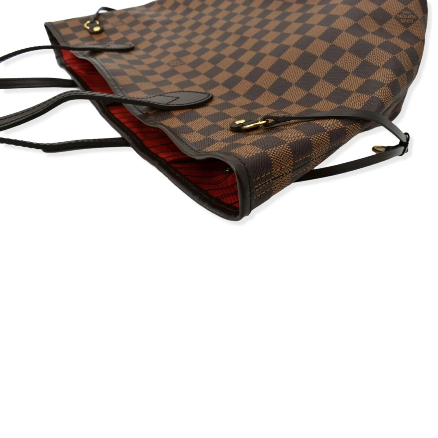LOUIS VUITTON  Neverfull MM Damier Ebene Tote Bag Brown