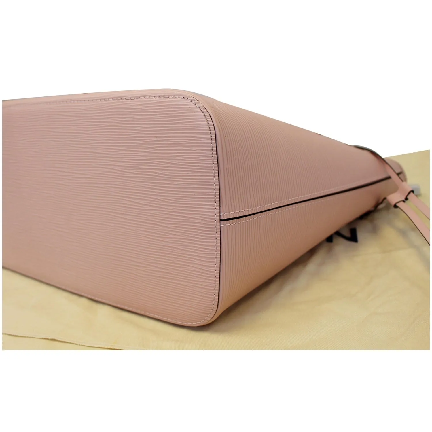 LOUIS VUITTON Neverfull MM Epi Leather Tote Shoulder Bag Rose Ballerine