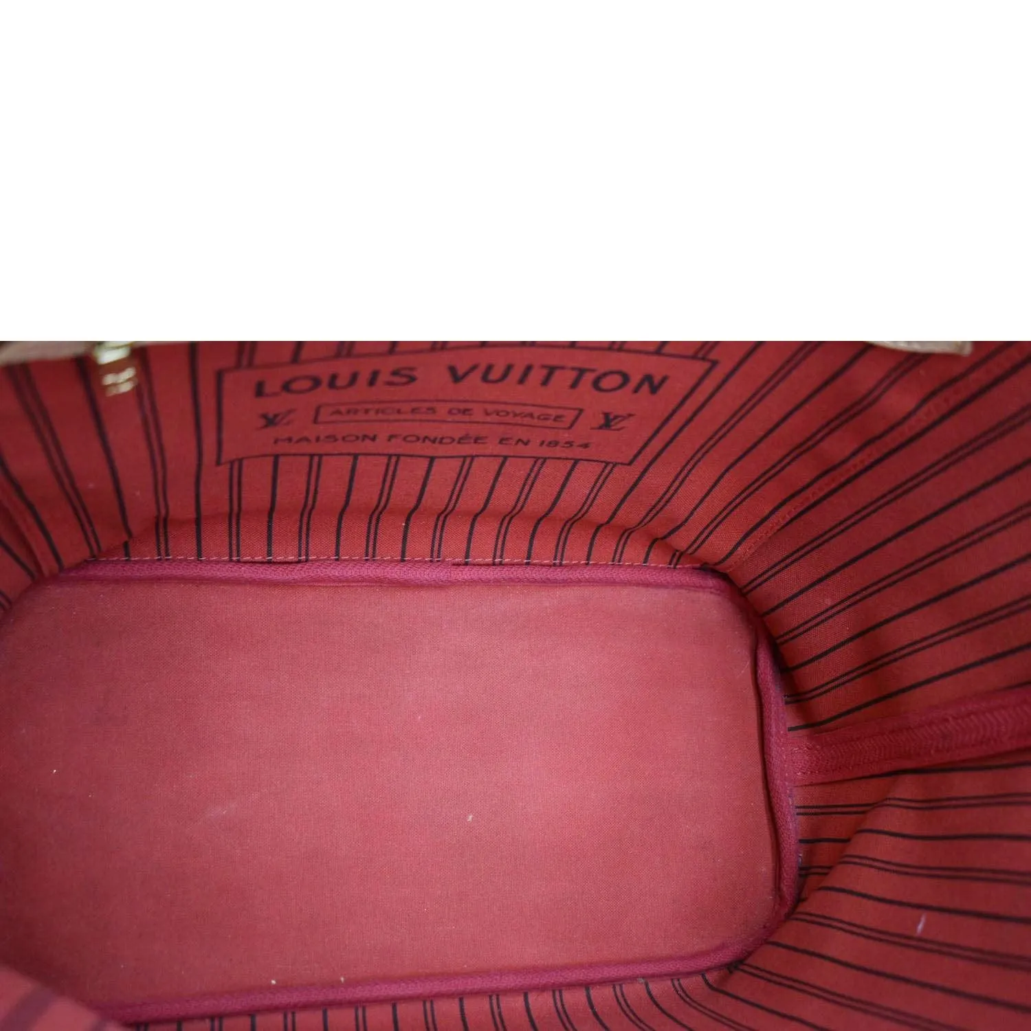 LOUIS VUITTON Neverfull MM Monogram Canvas Tote Bag Brown