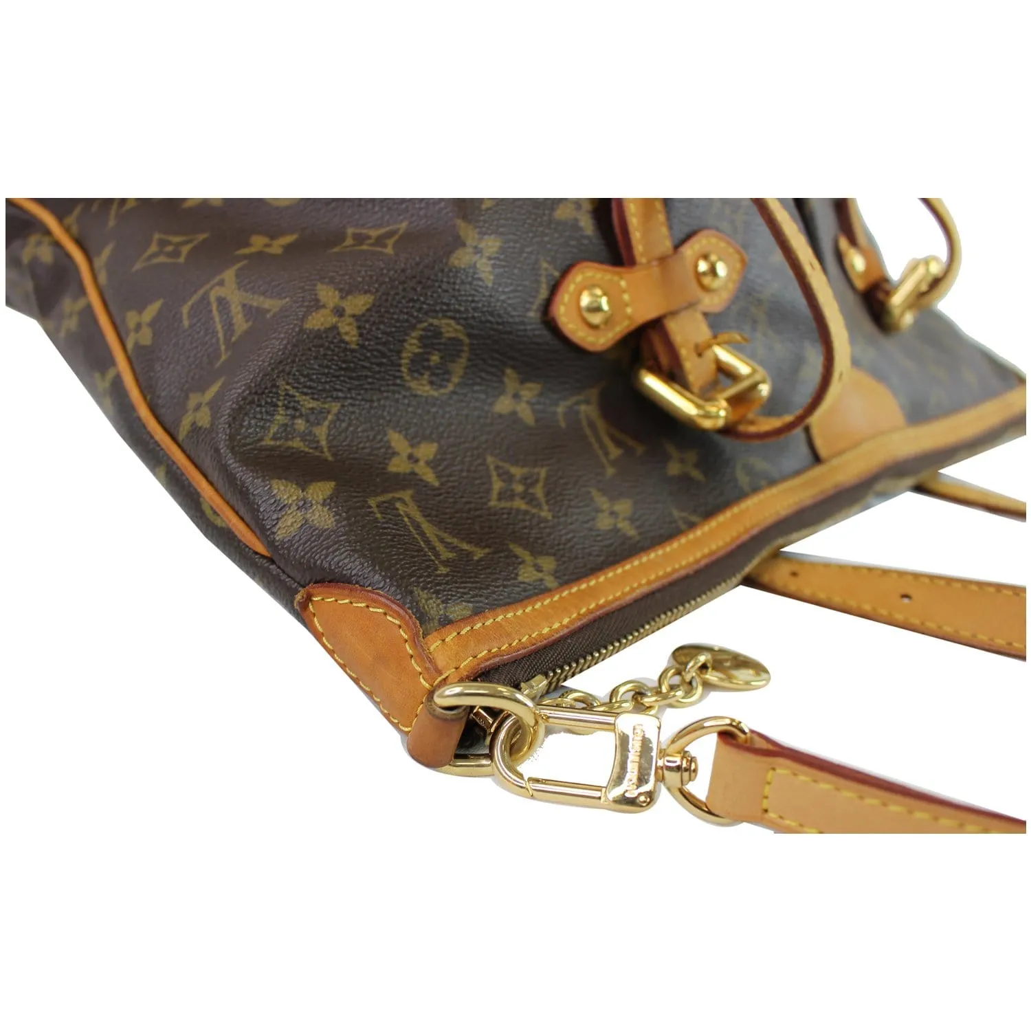 LOUIS VUITTON Palermo GM Monogram Canvas Tote Shoulder Bag Brown