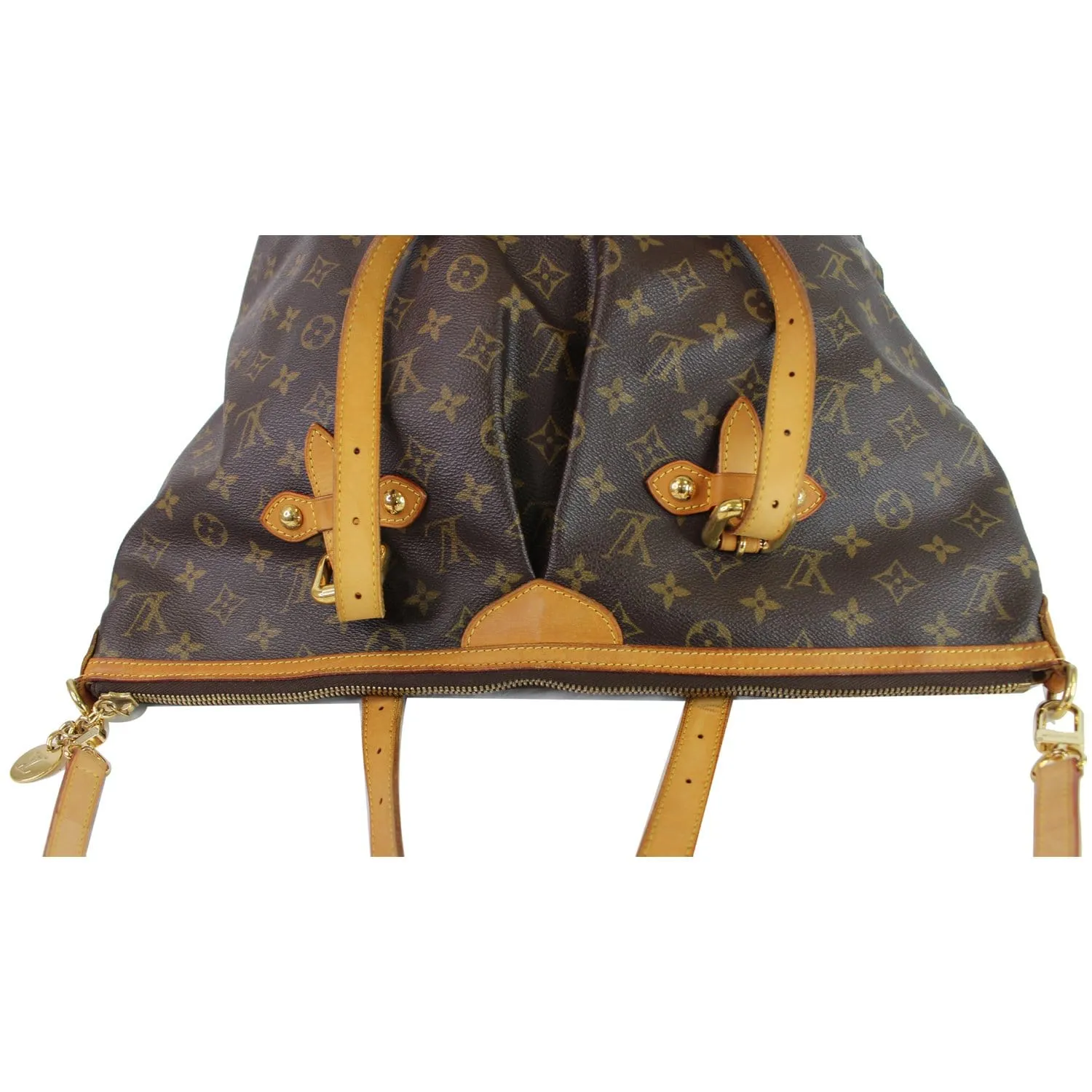 LOUIS VUITTON Palermo GM Monogram Canvas Tote Shoulder Bag Brown