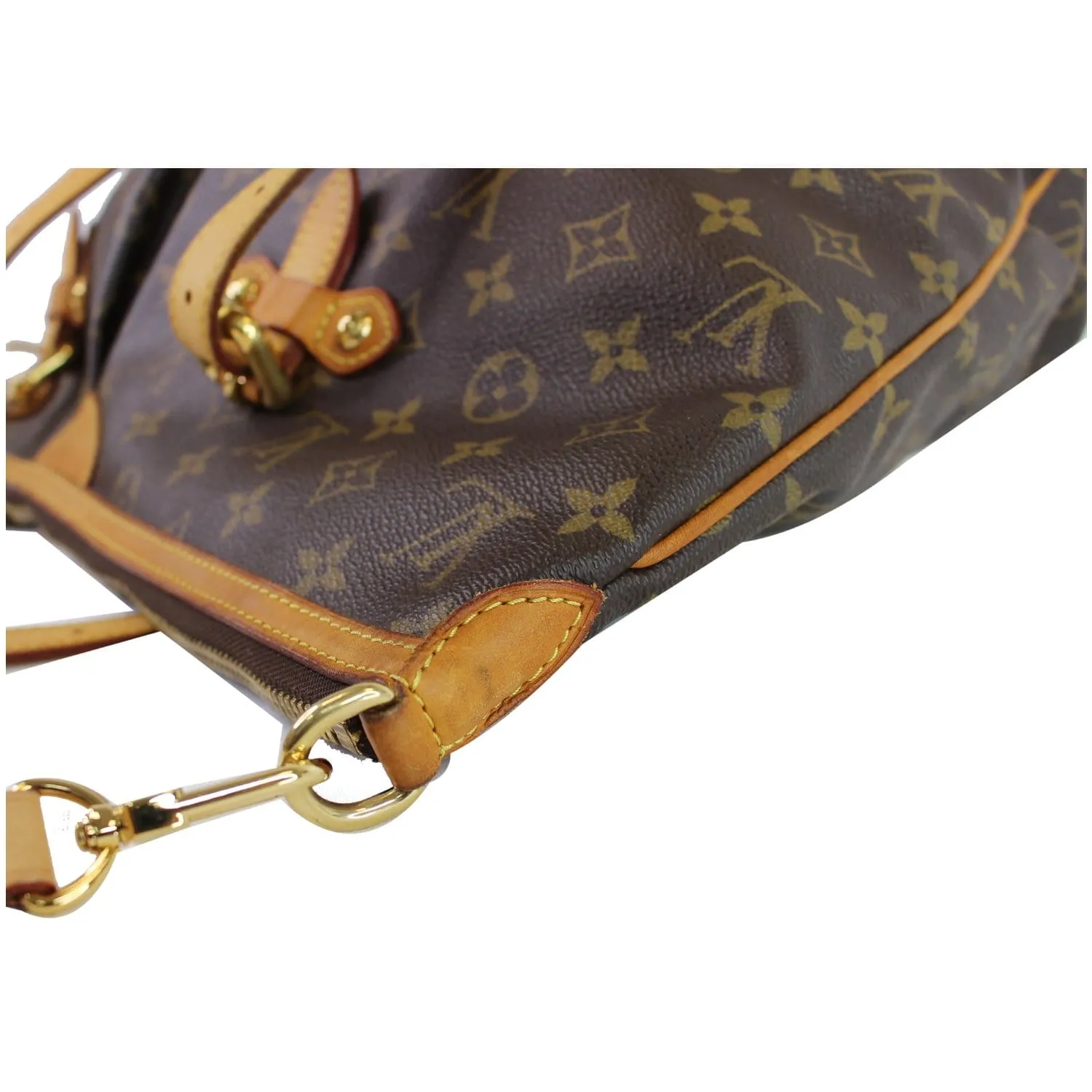 LOUIS VUITTON Palermo GM Monogram Canvas Tote Shoulder Bag Brown