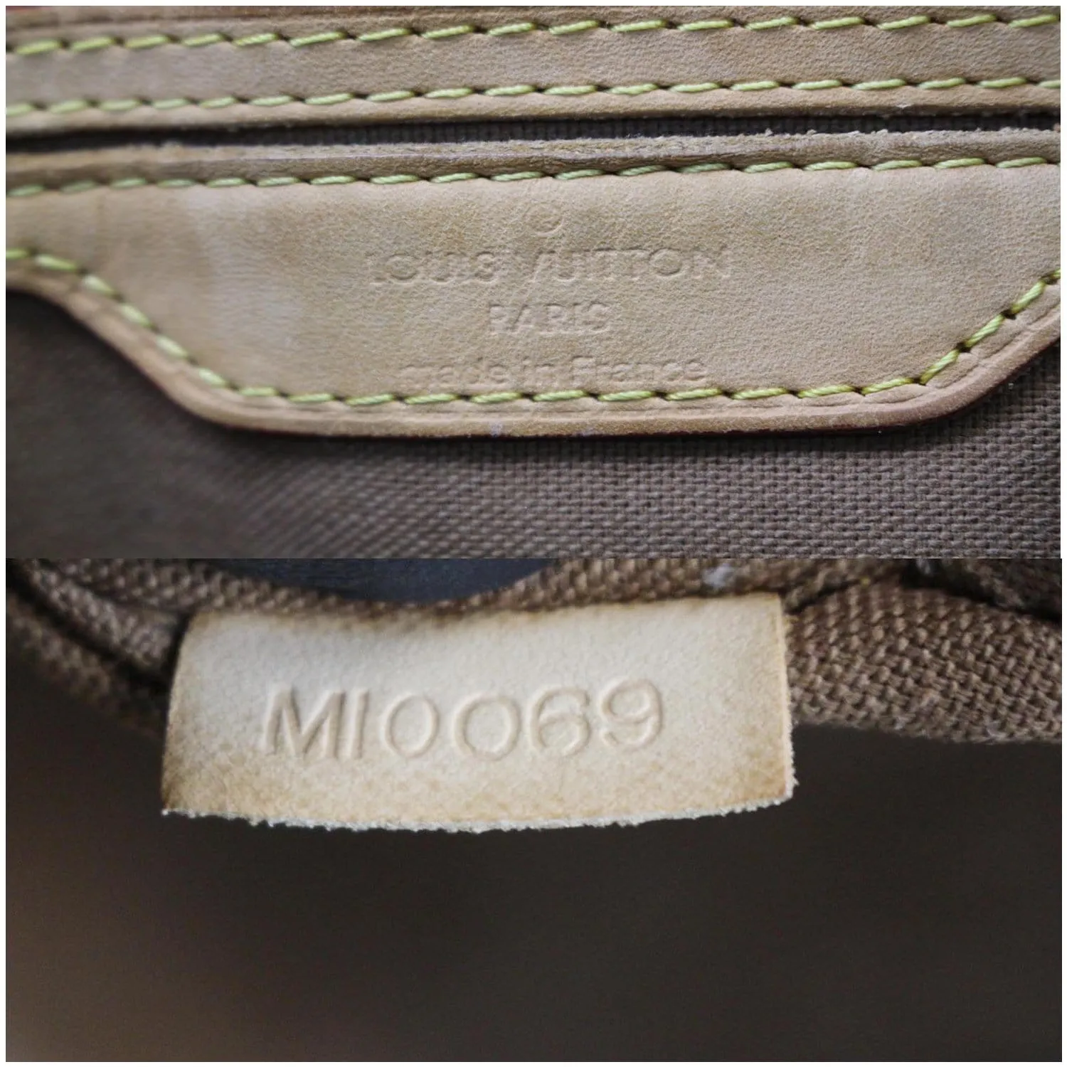 LOUIS VUITTON Palermo GM Monogram Canvas Tote Shoulder Bag Brown