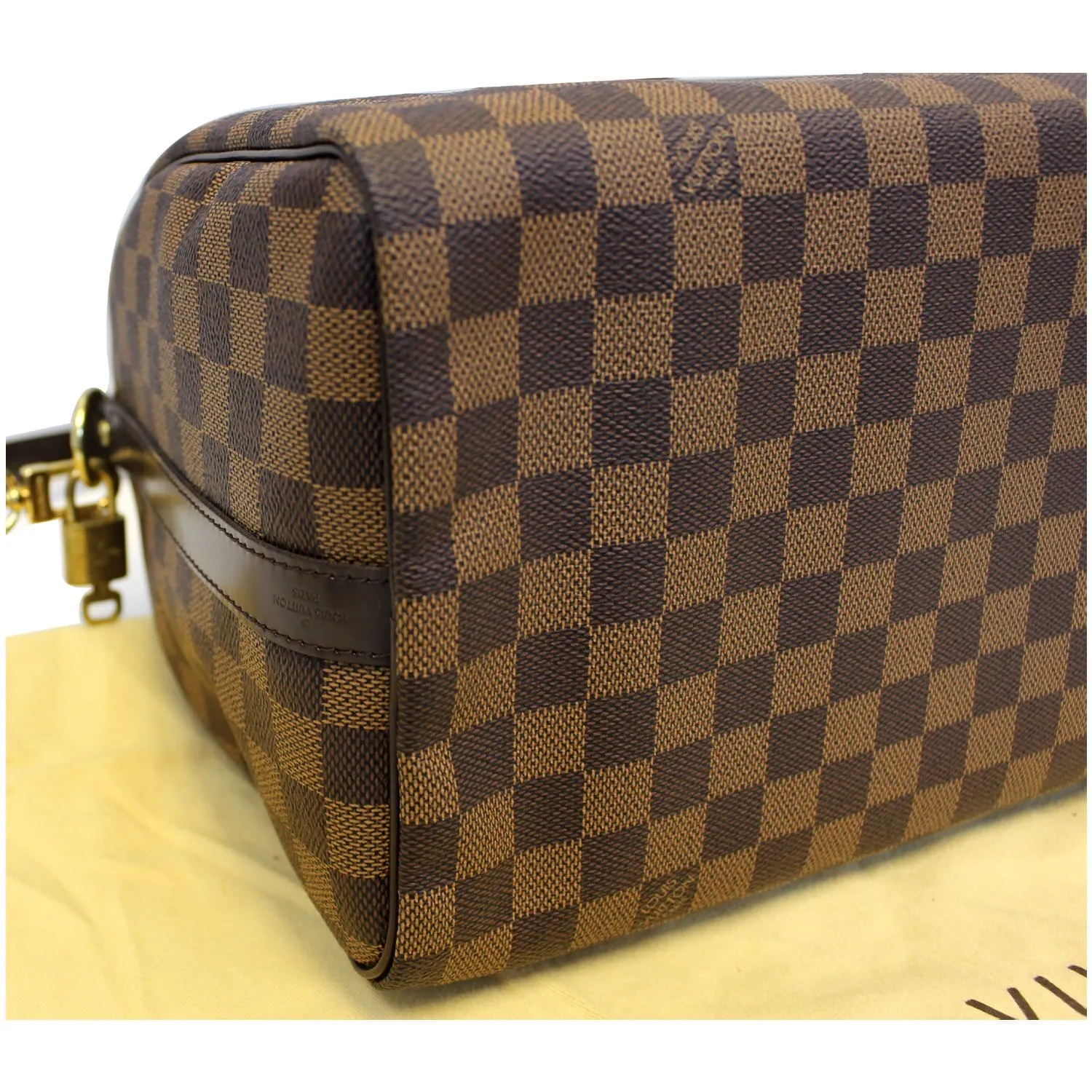 LOUIS VUITTON Speedy 30 Bandouliere Damier Ebene Shoulder Bag Brown