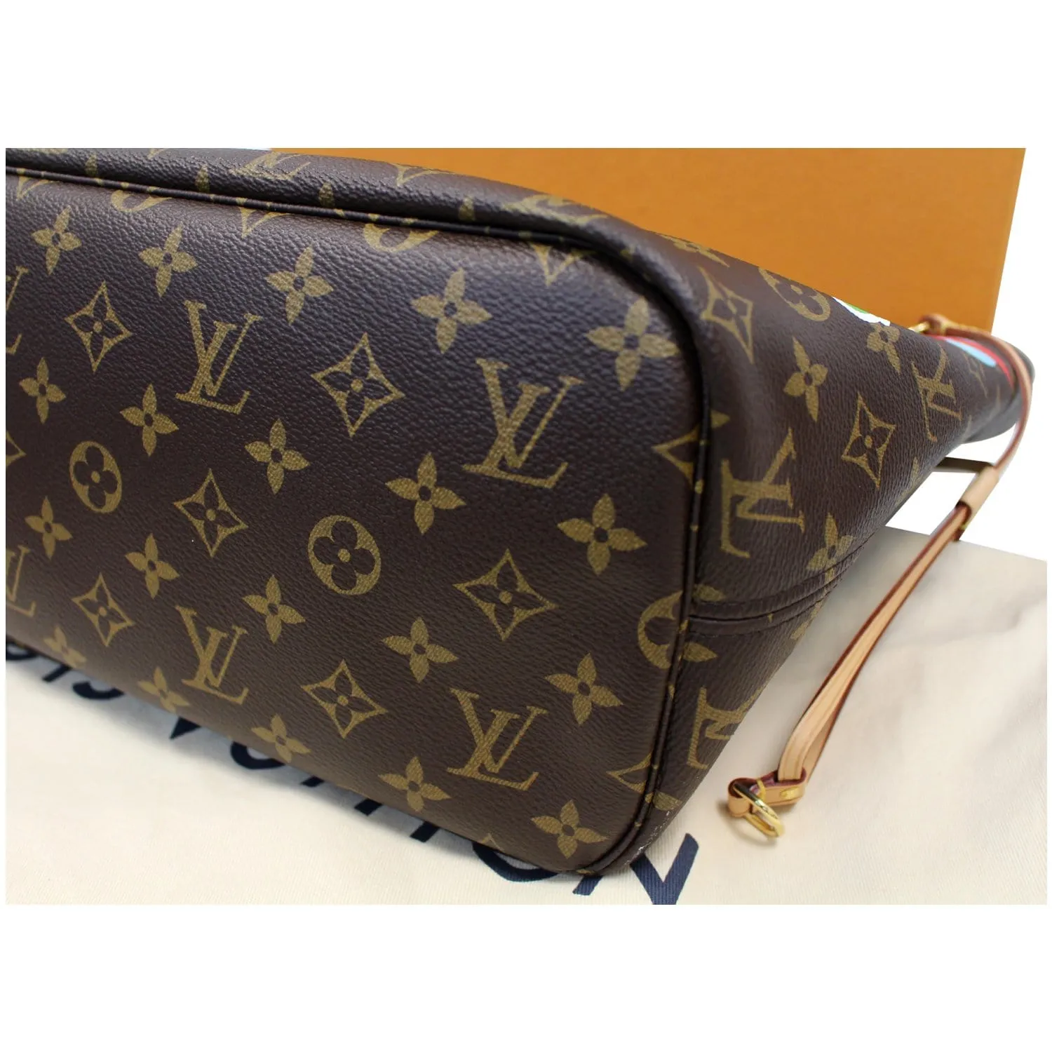LOUIS VUITTON Stories Neverfull MM Monogram Canvas Shoulder Bag Brown