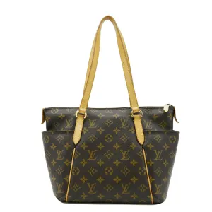 LOUIS VUITTON Totally PM Monogram Canvas Shoulder Tote Bag Brown