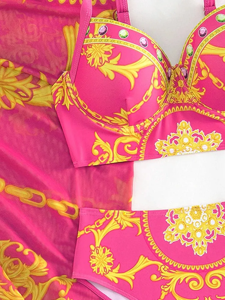 Lux three piece swimsuit summer