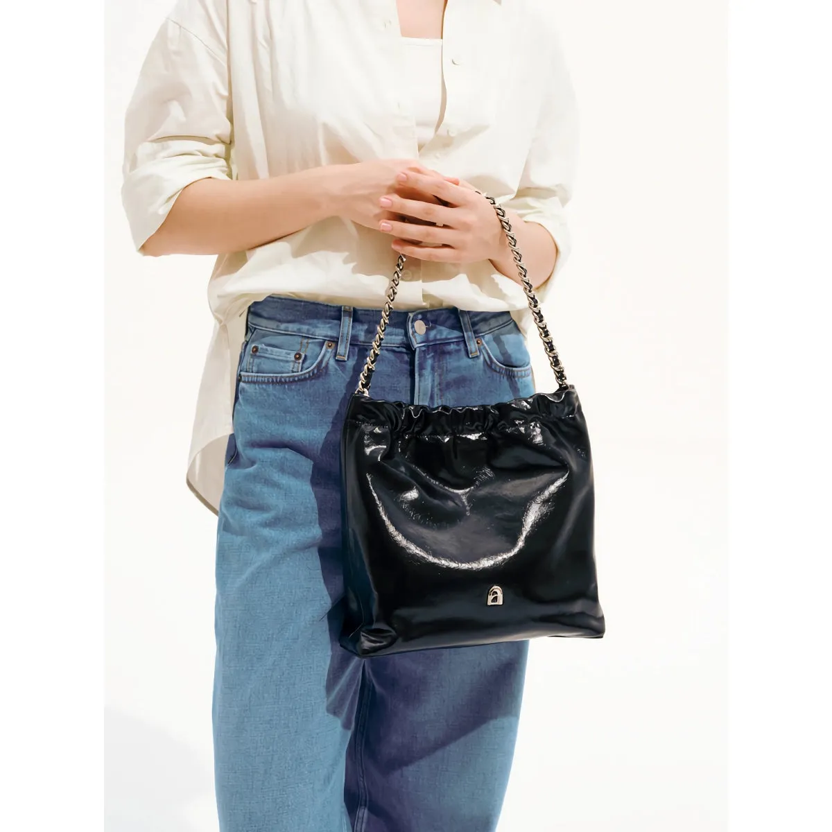 Luxury Designer Tote Bag with Chain Strap for Women