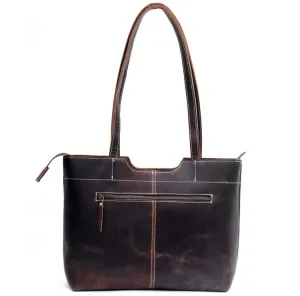 Lydia Leather Zip Tote