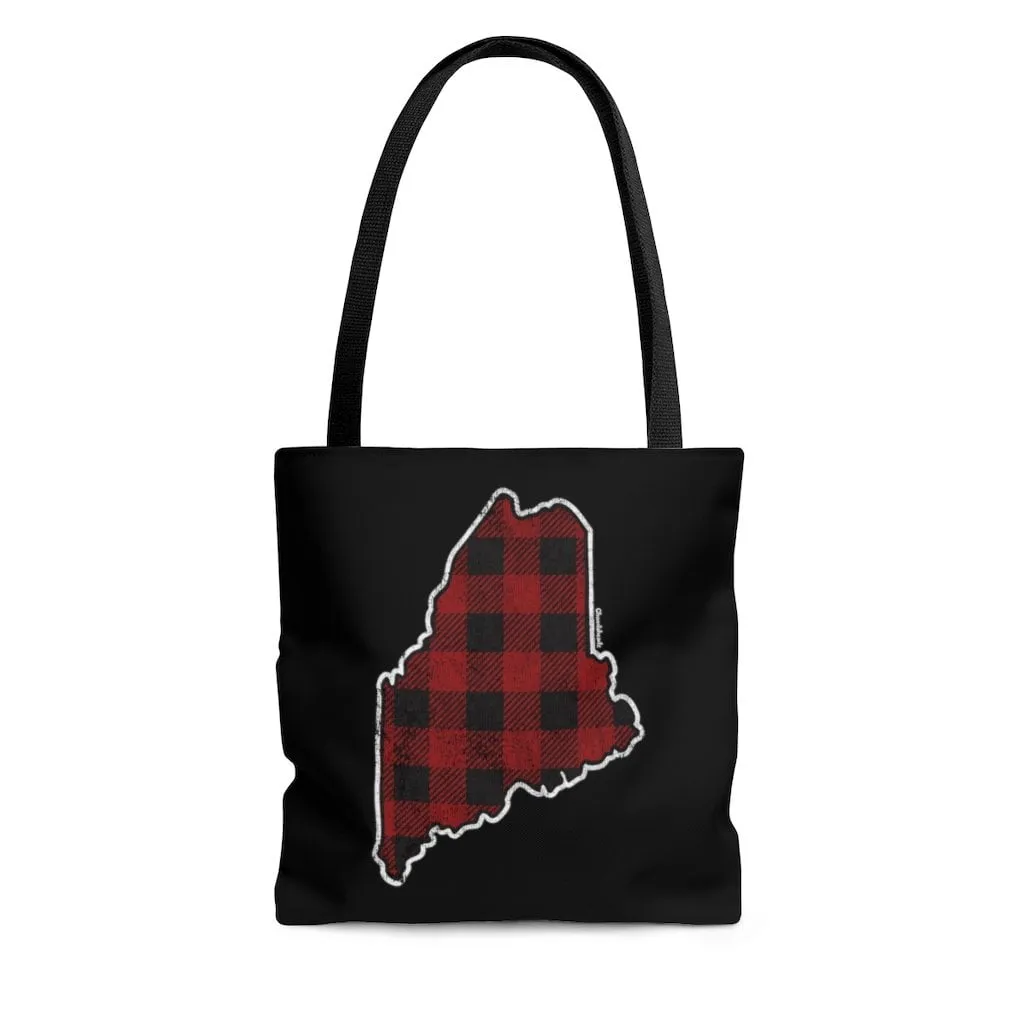 Maine Lumbajack Tote Bag