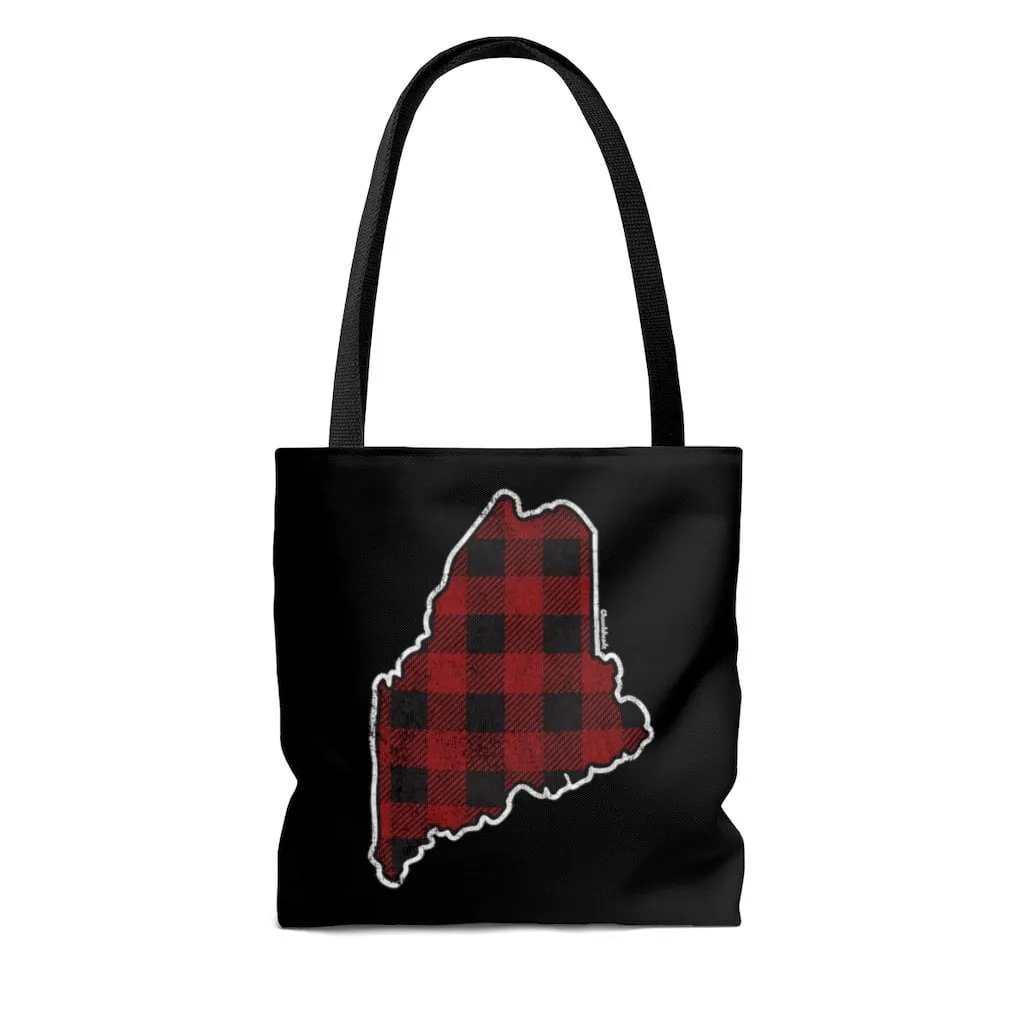 Maine Lumbajack Tote Bag