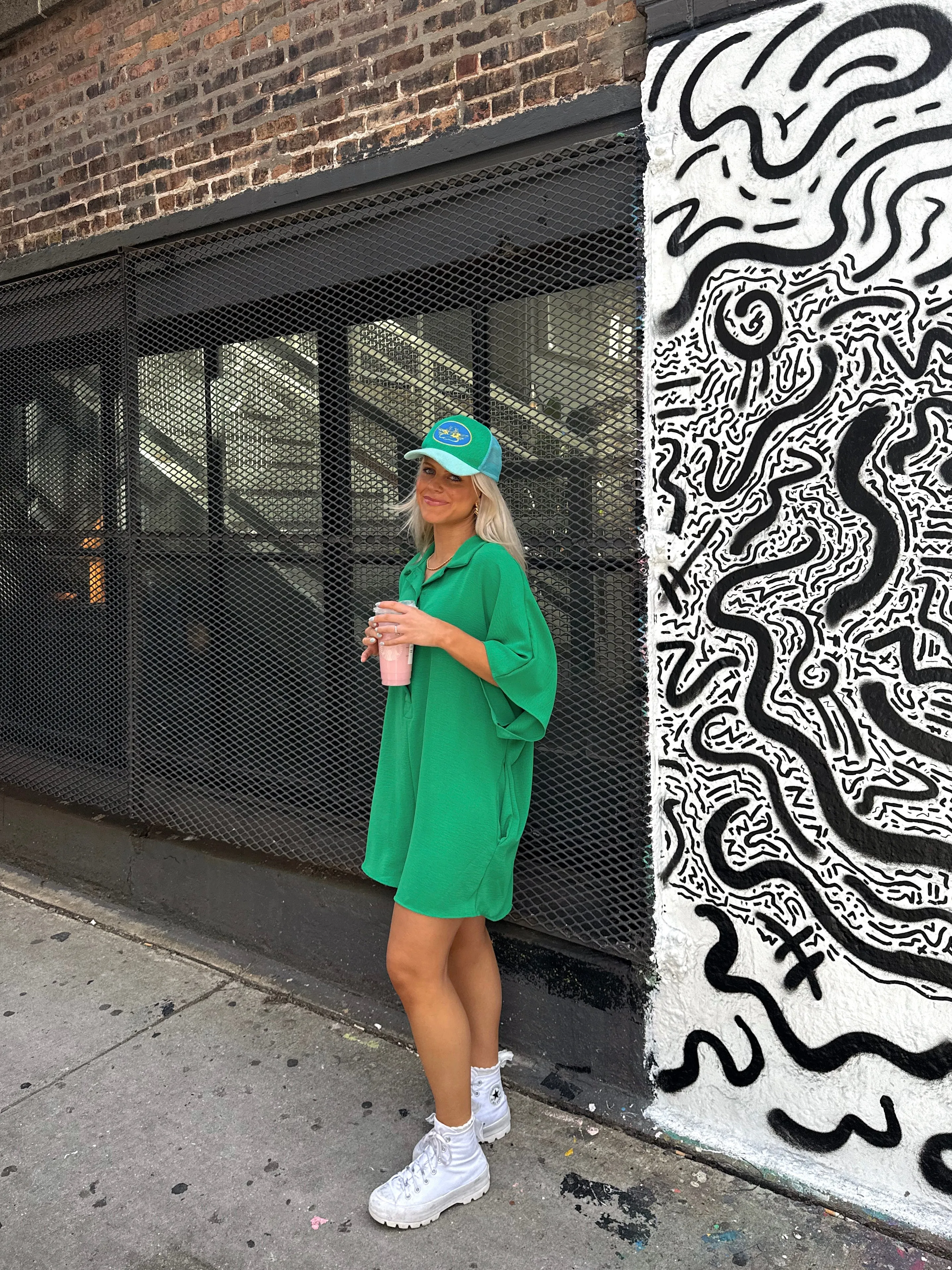 Makin' Mems Romper // Kelly Green *RESTOCKED*