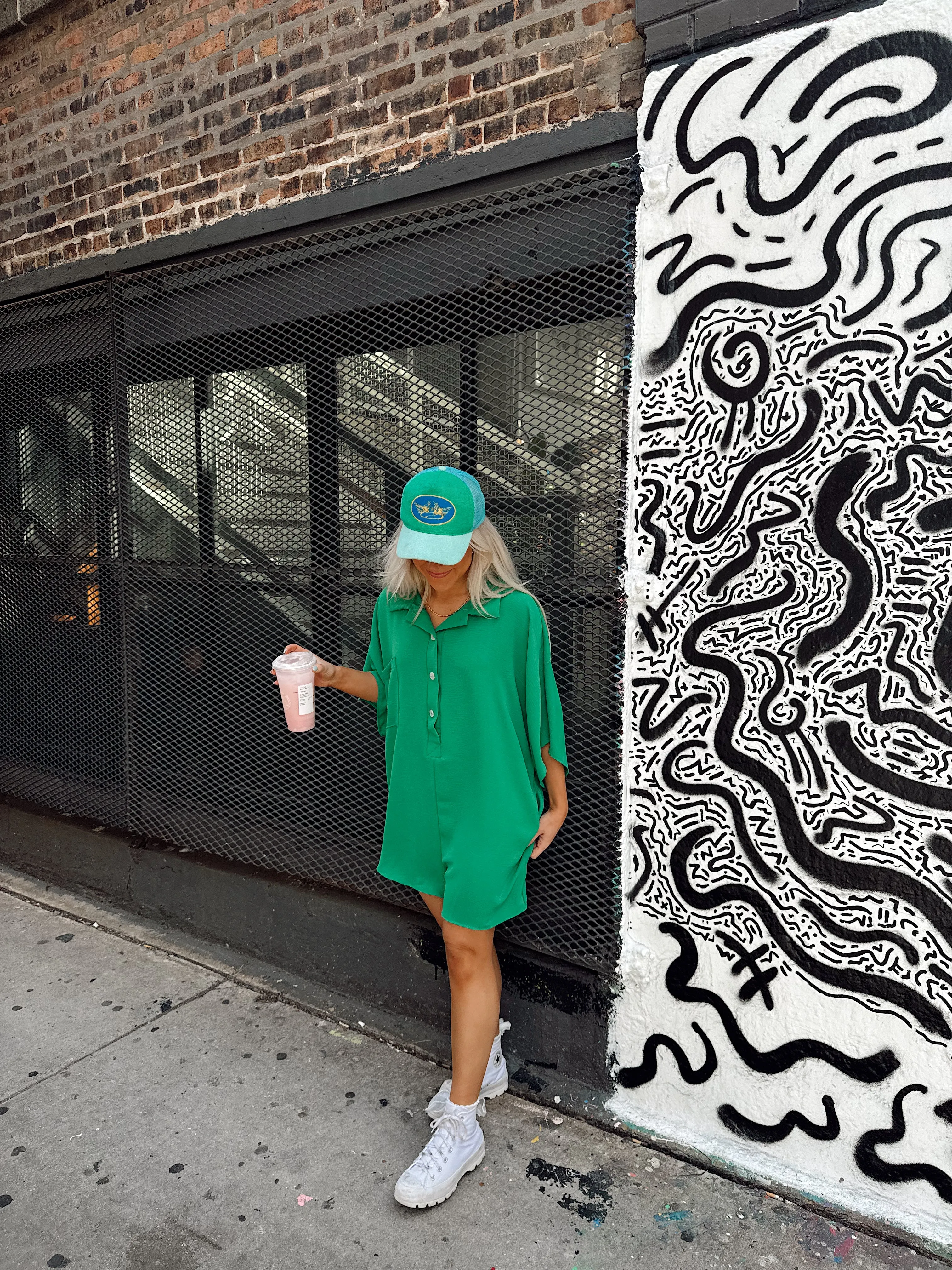 Makin' Mems Romper // Kelly Green *RESTOCKED*